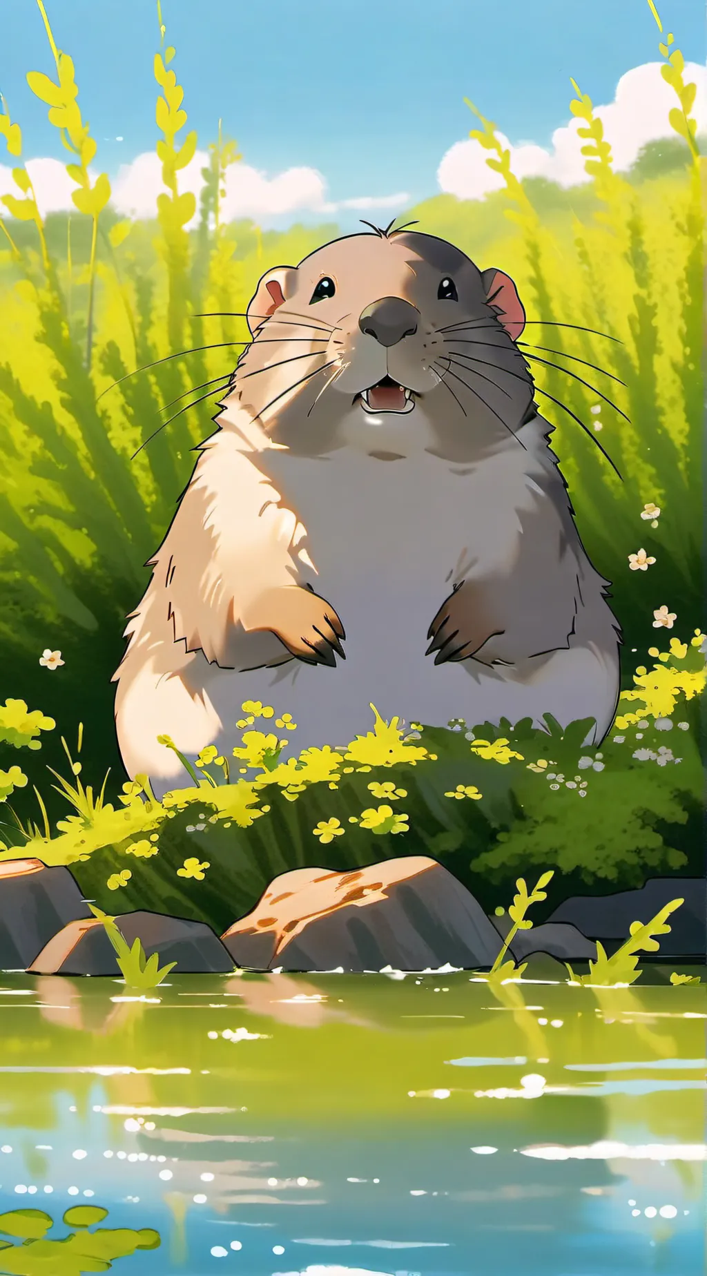 ai character: Clover background