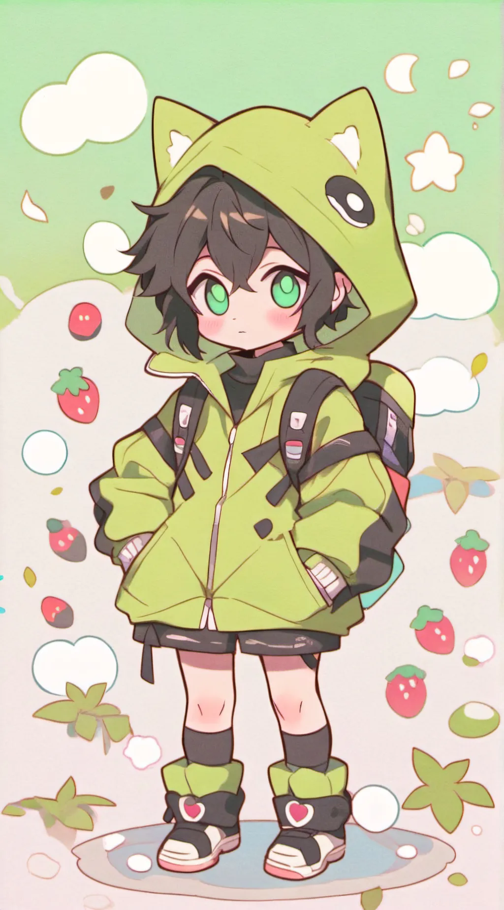 ai character: `•|Mha|•` background