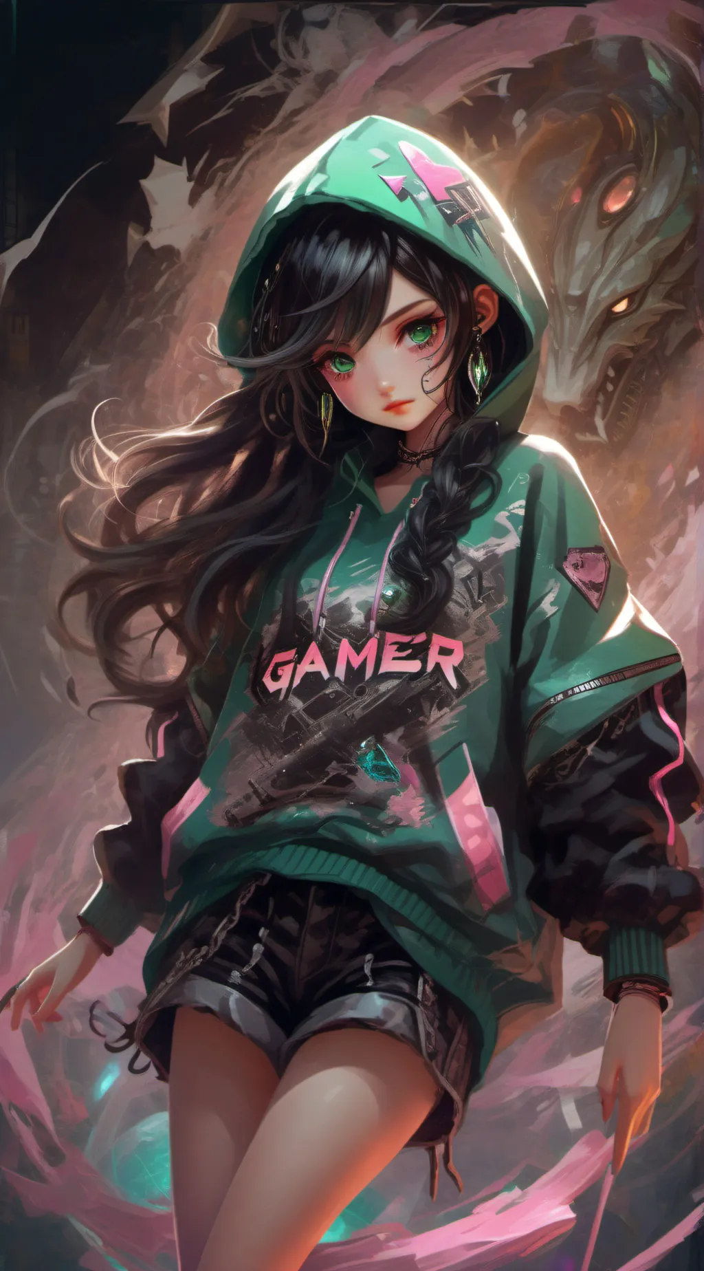 ai character: Amy  background