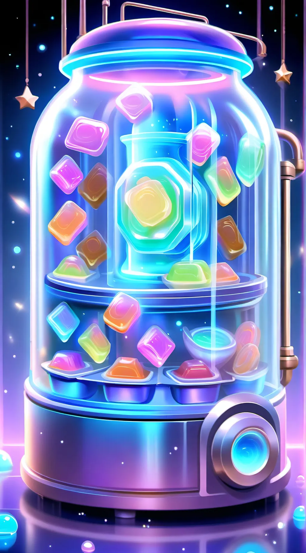 ai character: Magic Food Machine background