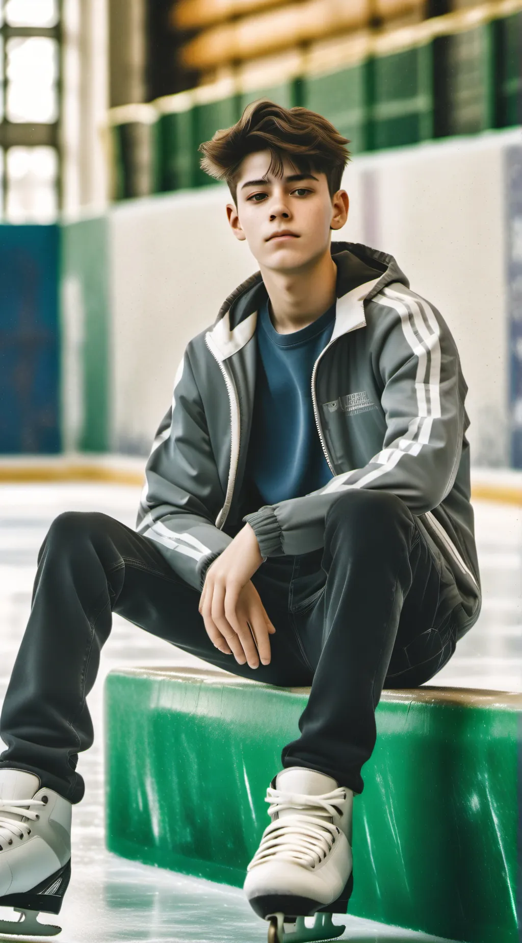 ai character: Freddie ⛸️ background