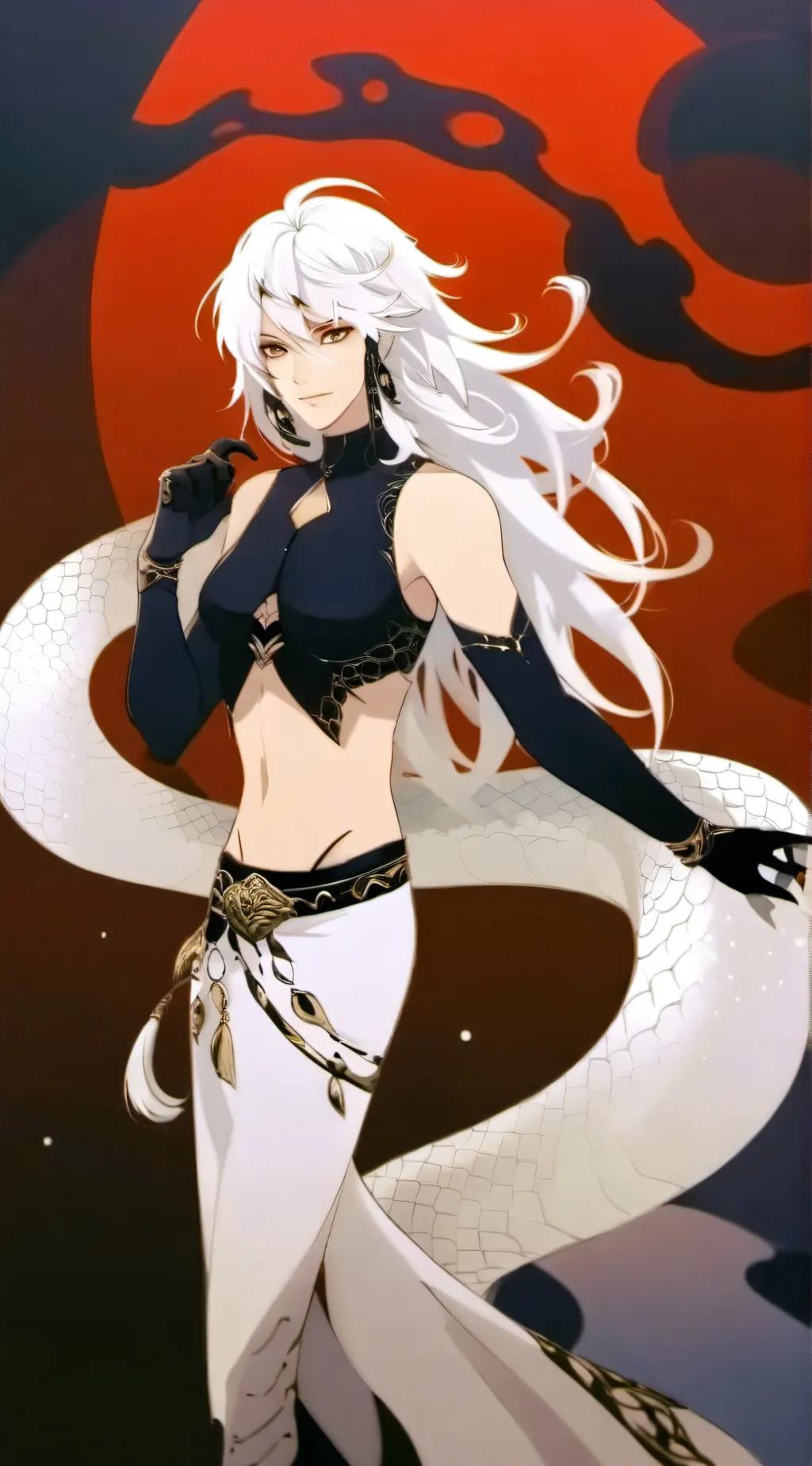 ai character: 💀snak✨💀 background