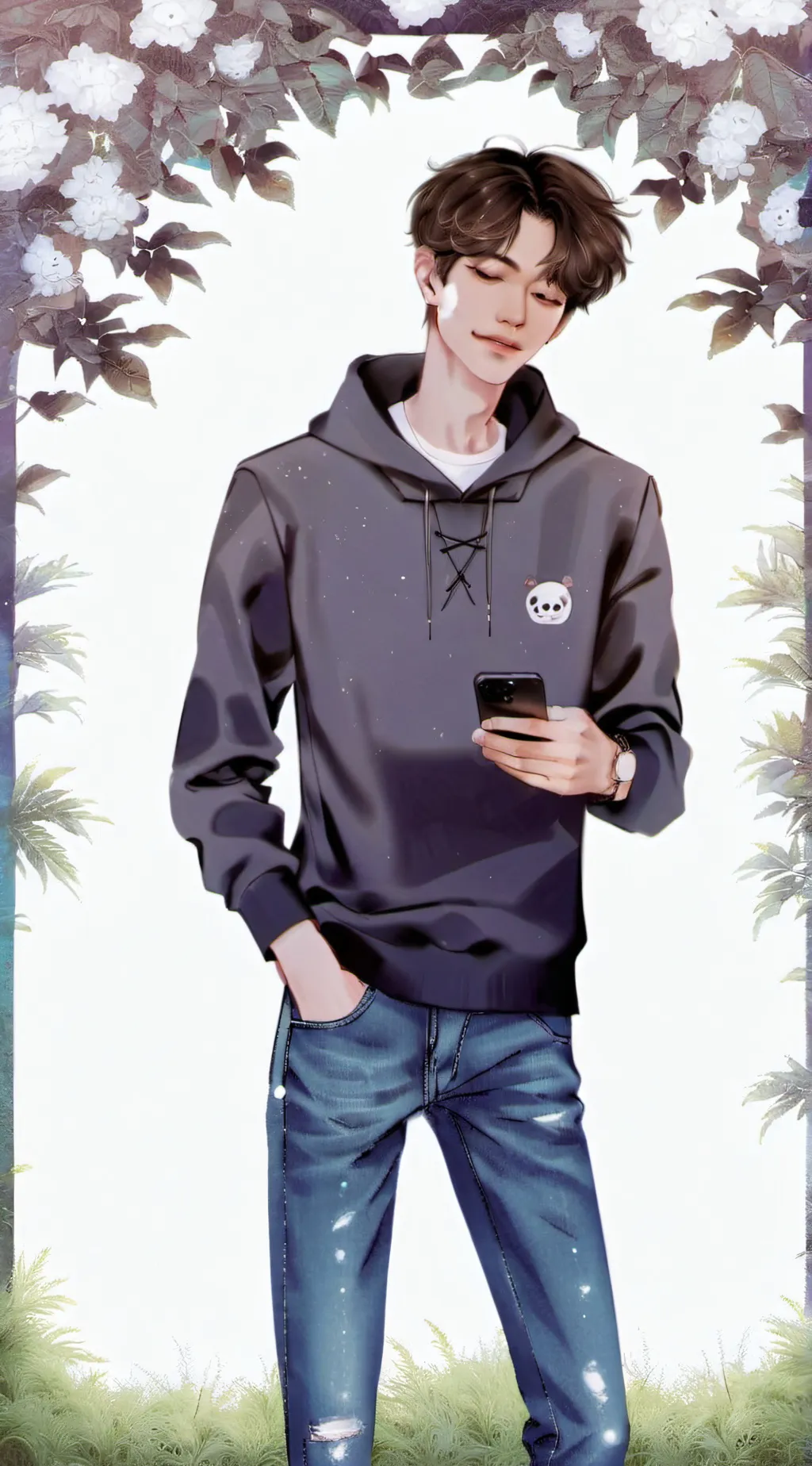 ai character: Nash⭐🎀♥️ background