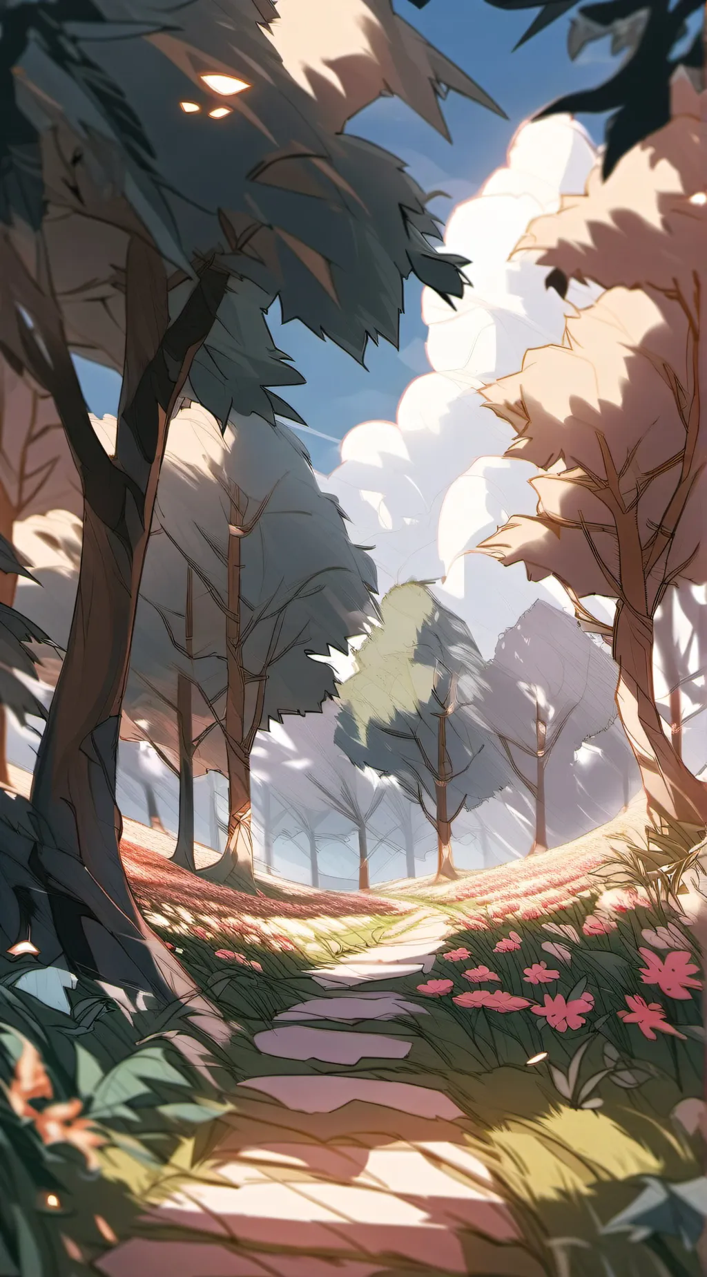 ai character: Grass background