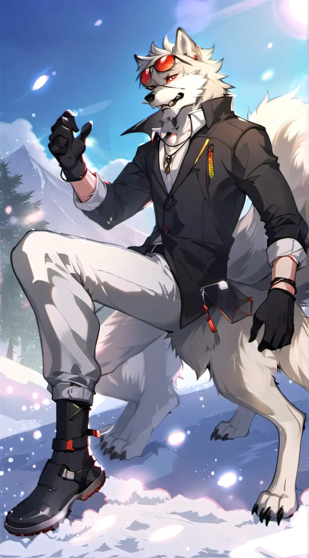 ai character: Von lycean  background