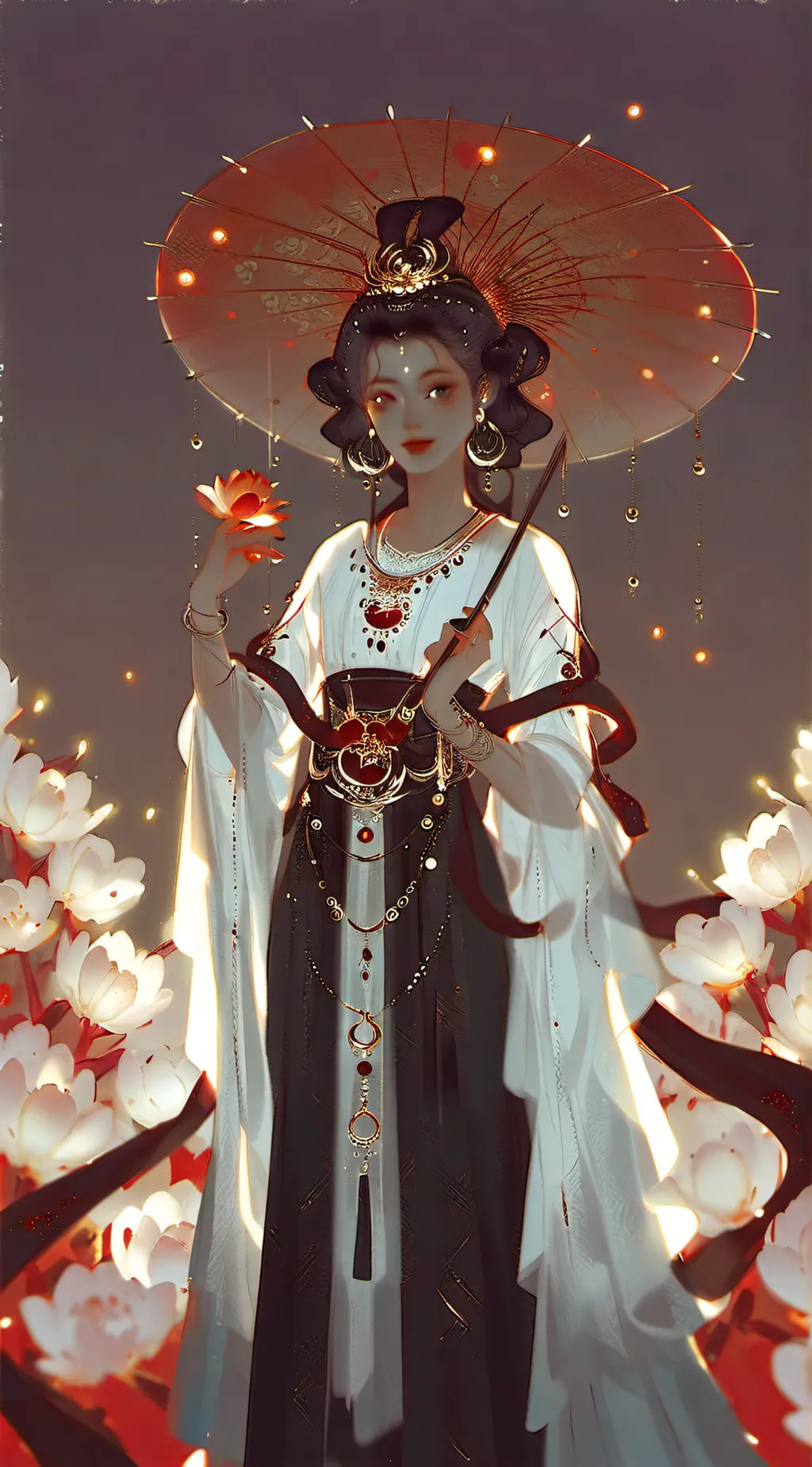 ai character: red background