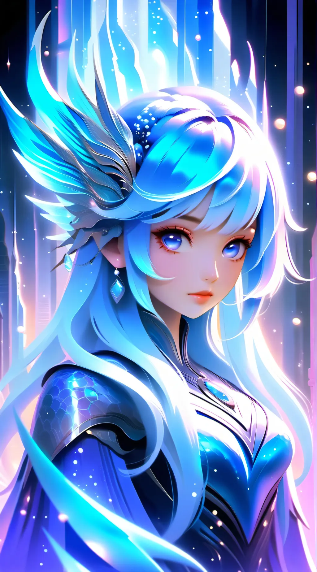 ai character: the ice queen  background