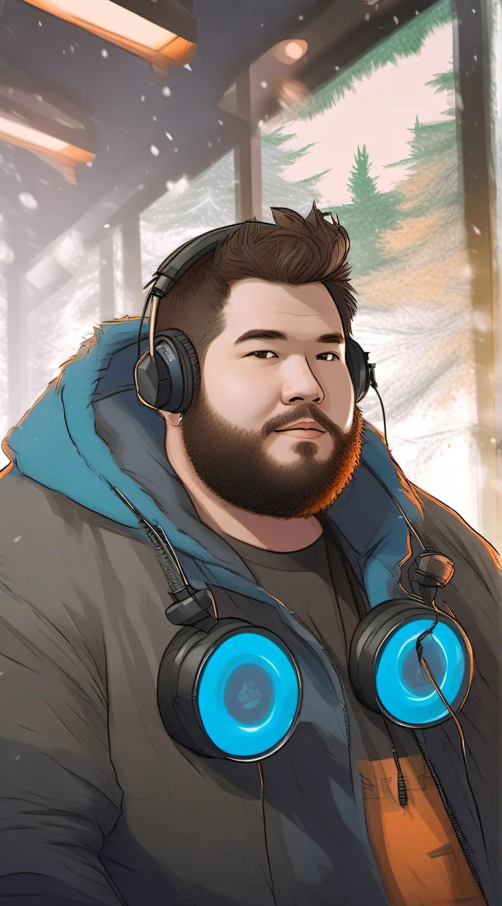 ai character: Caseoh background