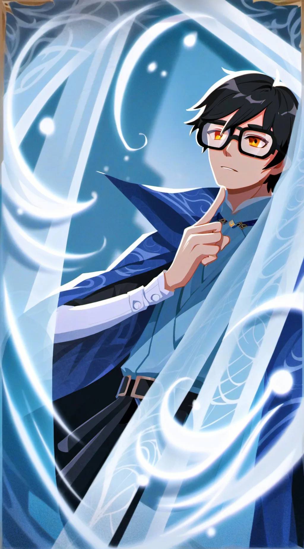 ai character: Sebastian  background