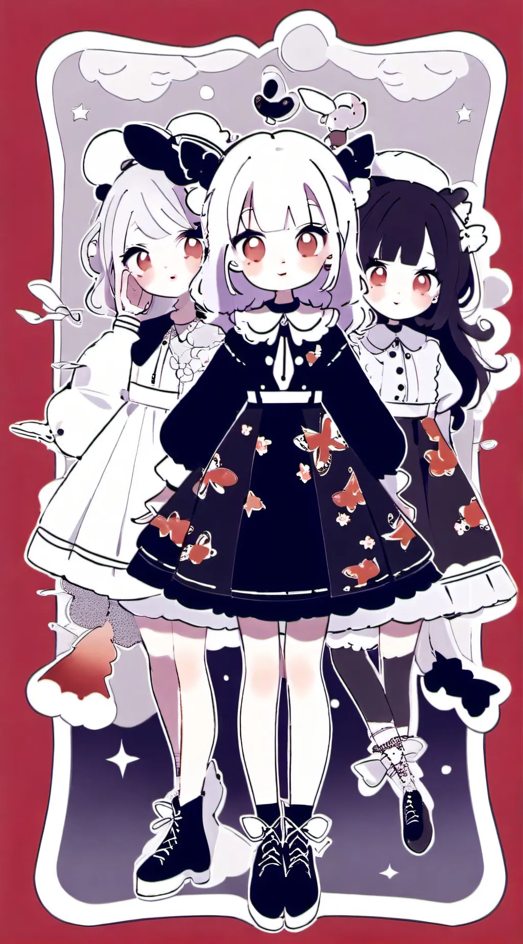 ai character: mimieow  mixa emil background