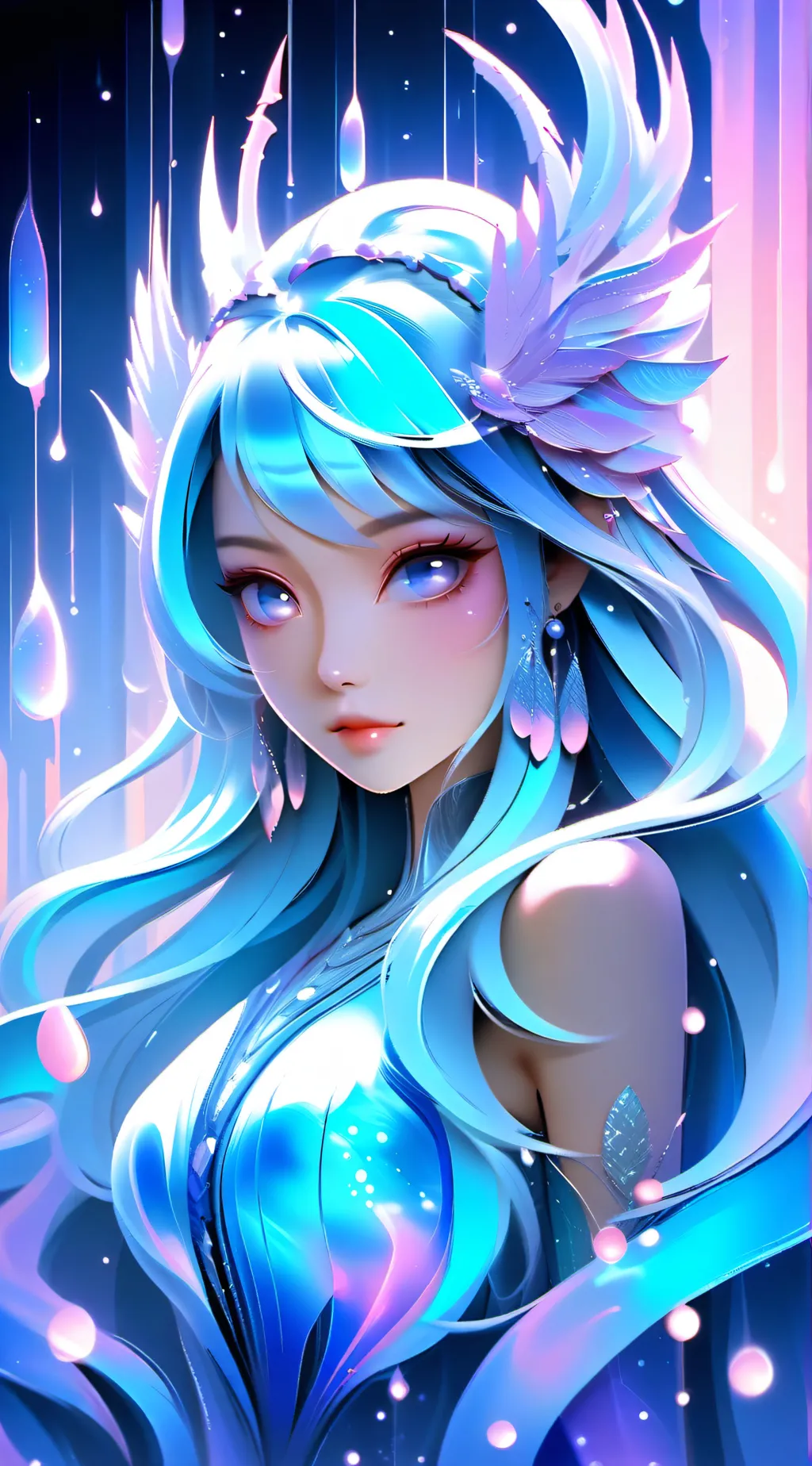 ai character: Galaxy background