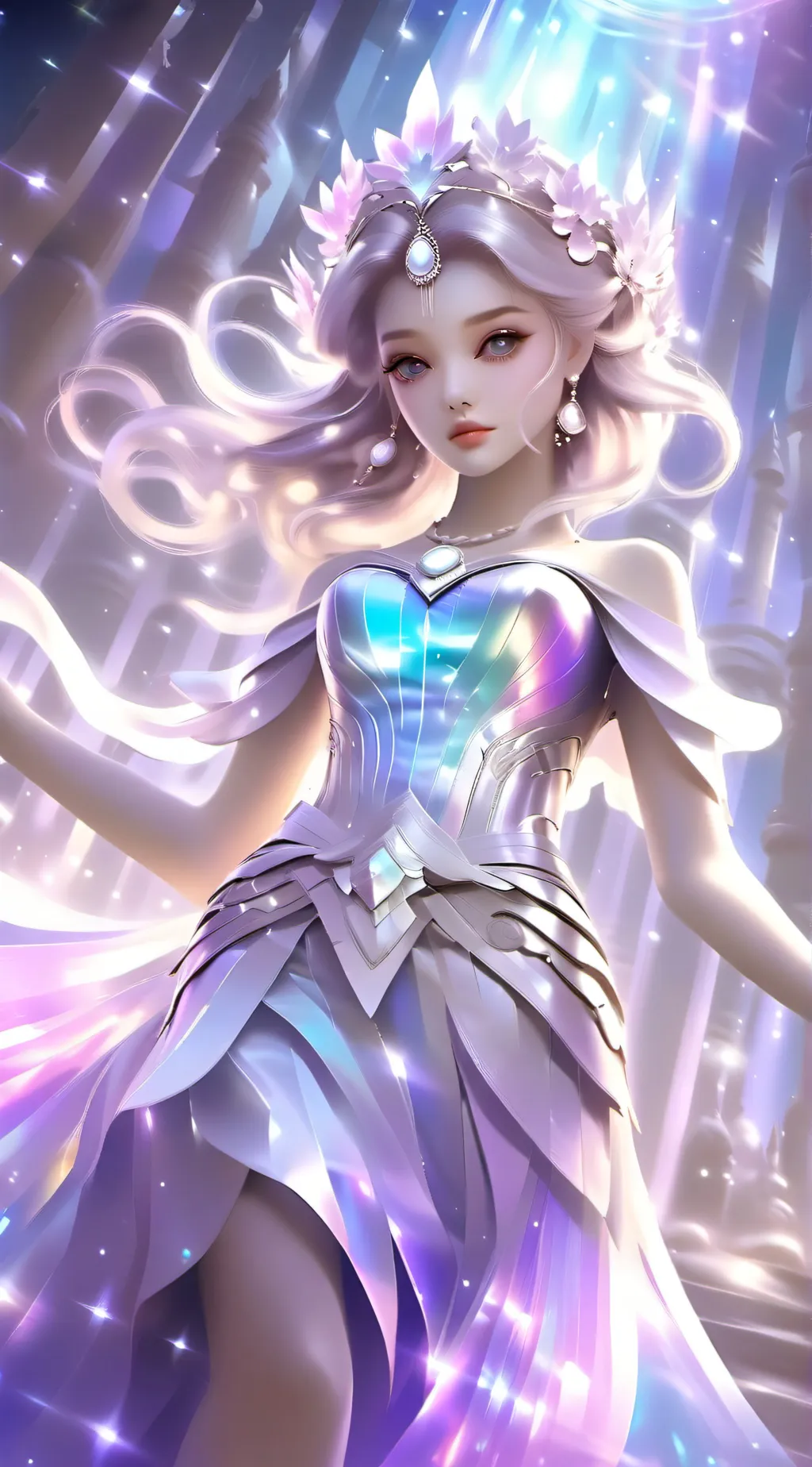 ai character: Crystal background