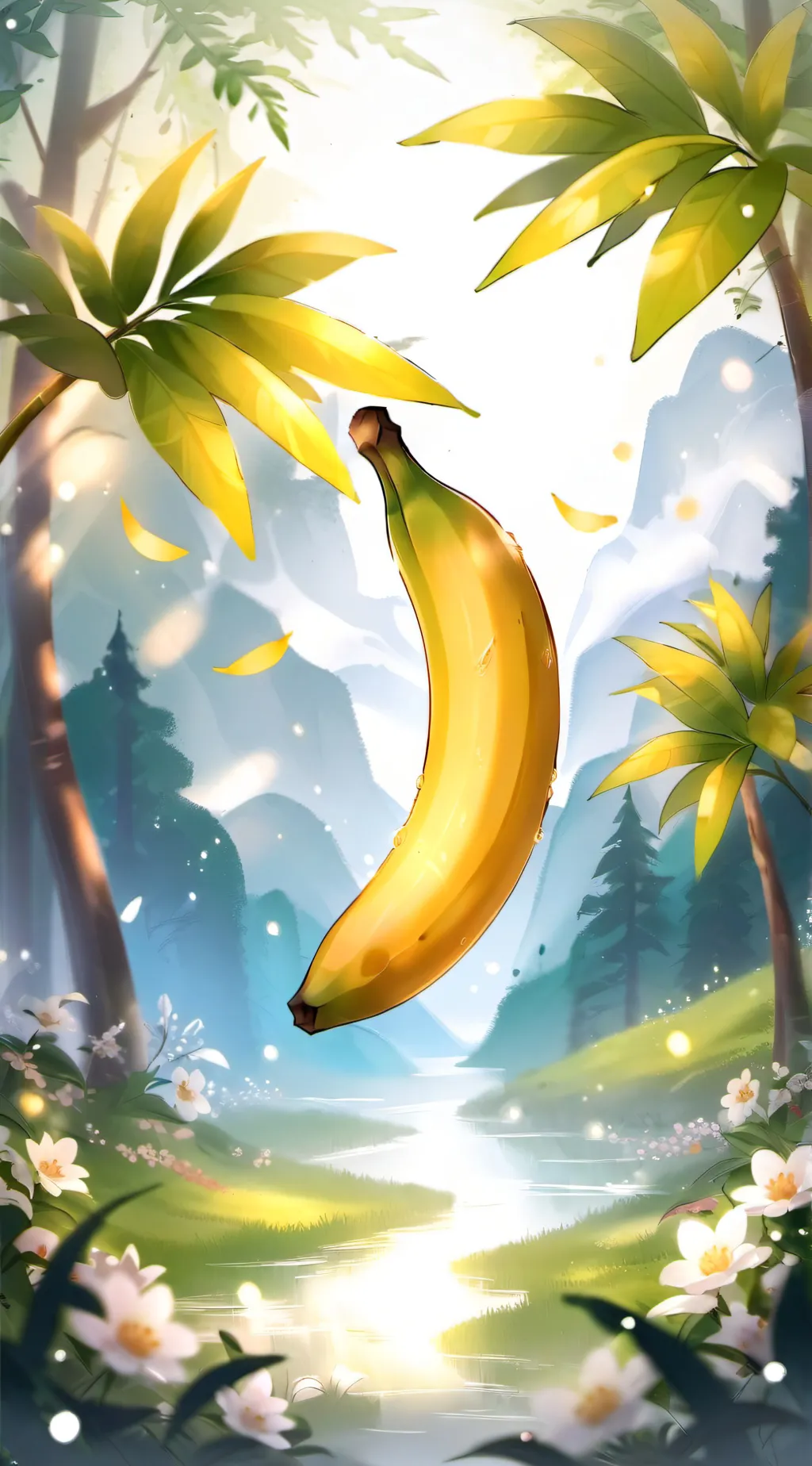 ai character: The Banana!! background