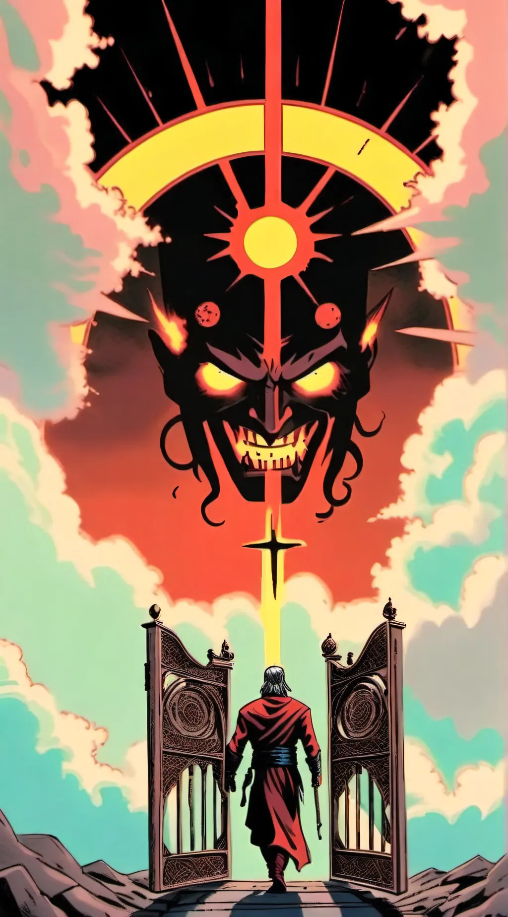 ai character: Hell background