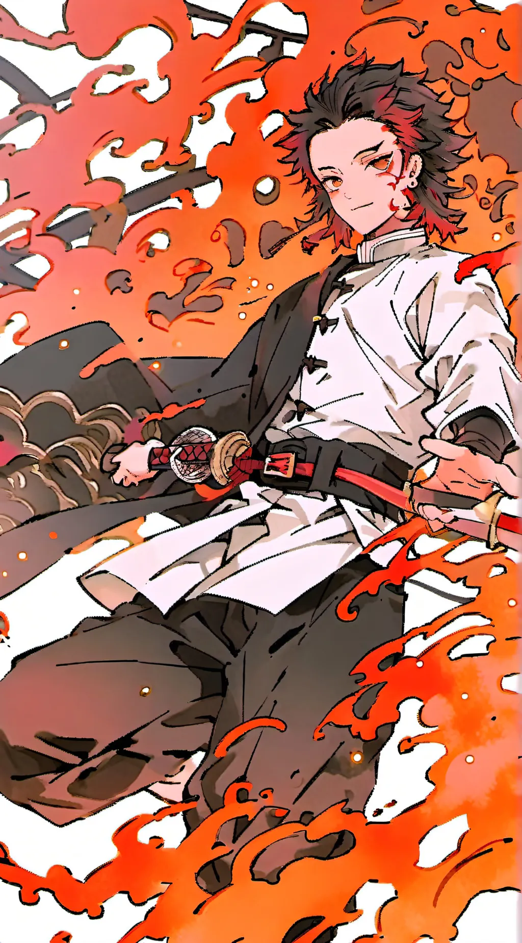 ai character: demon slayer trip background