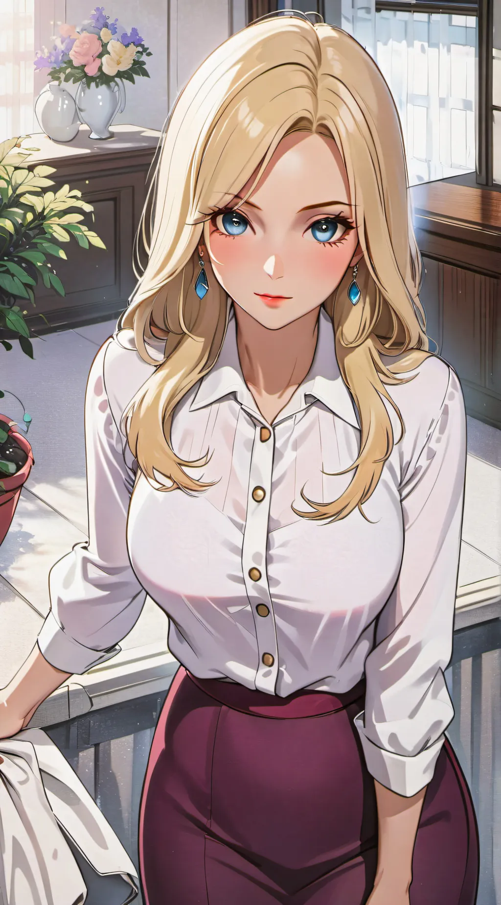 ai character: hana  background