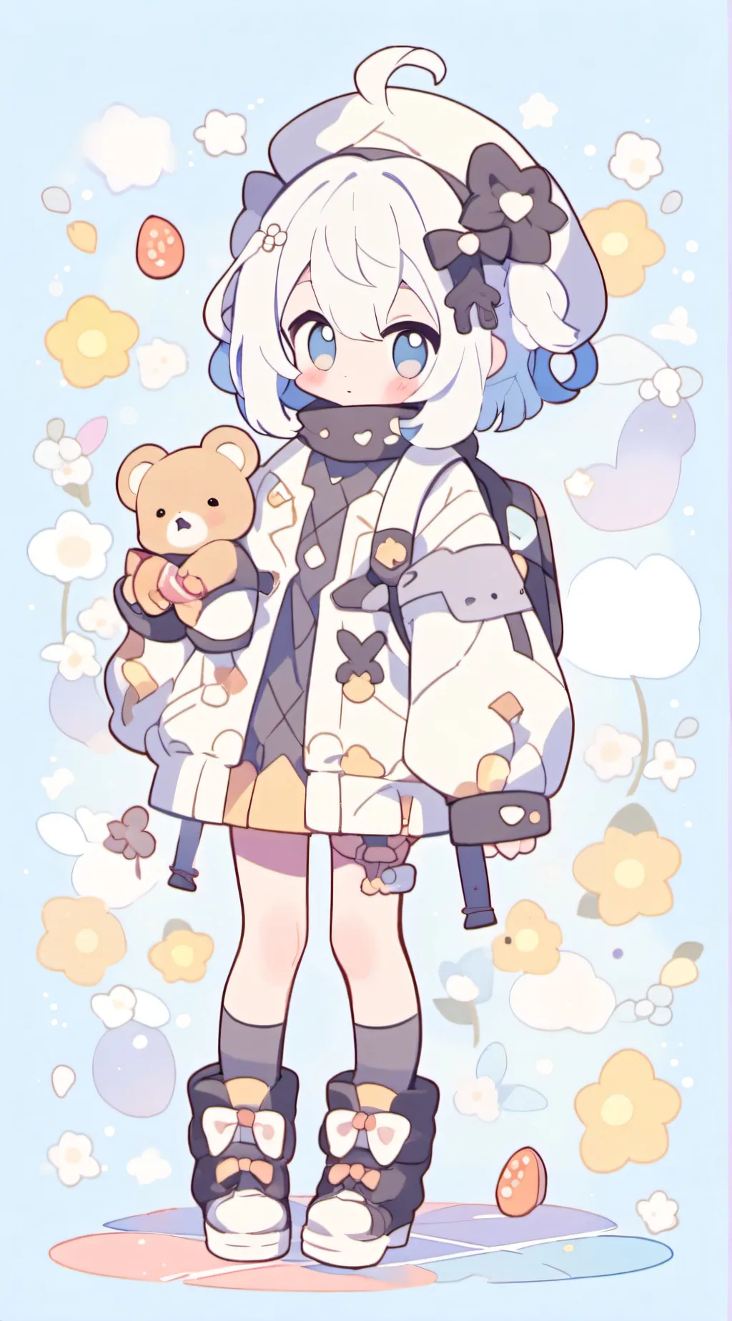 ai character: Aurora background