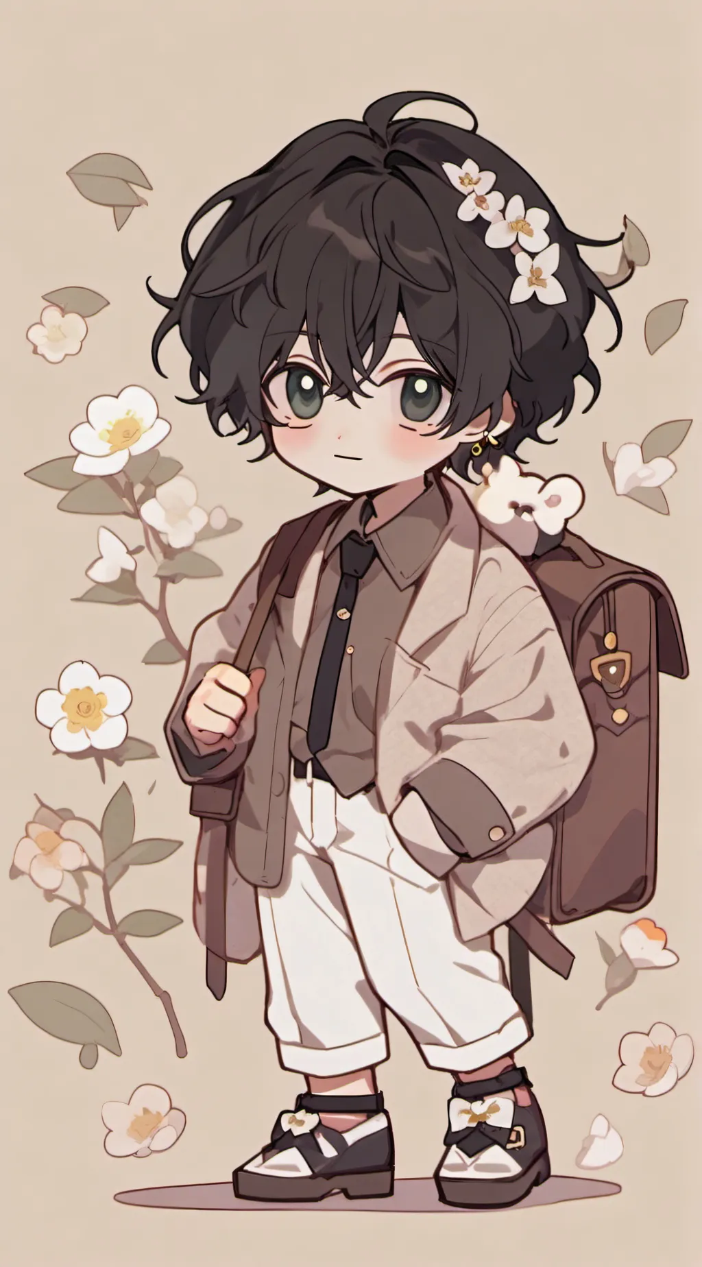 ai character: Baby boss😎 background