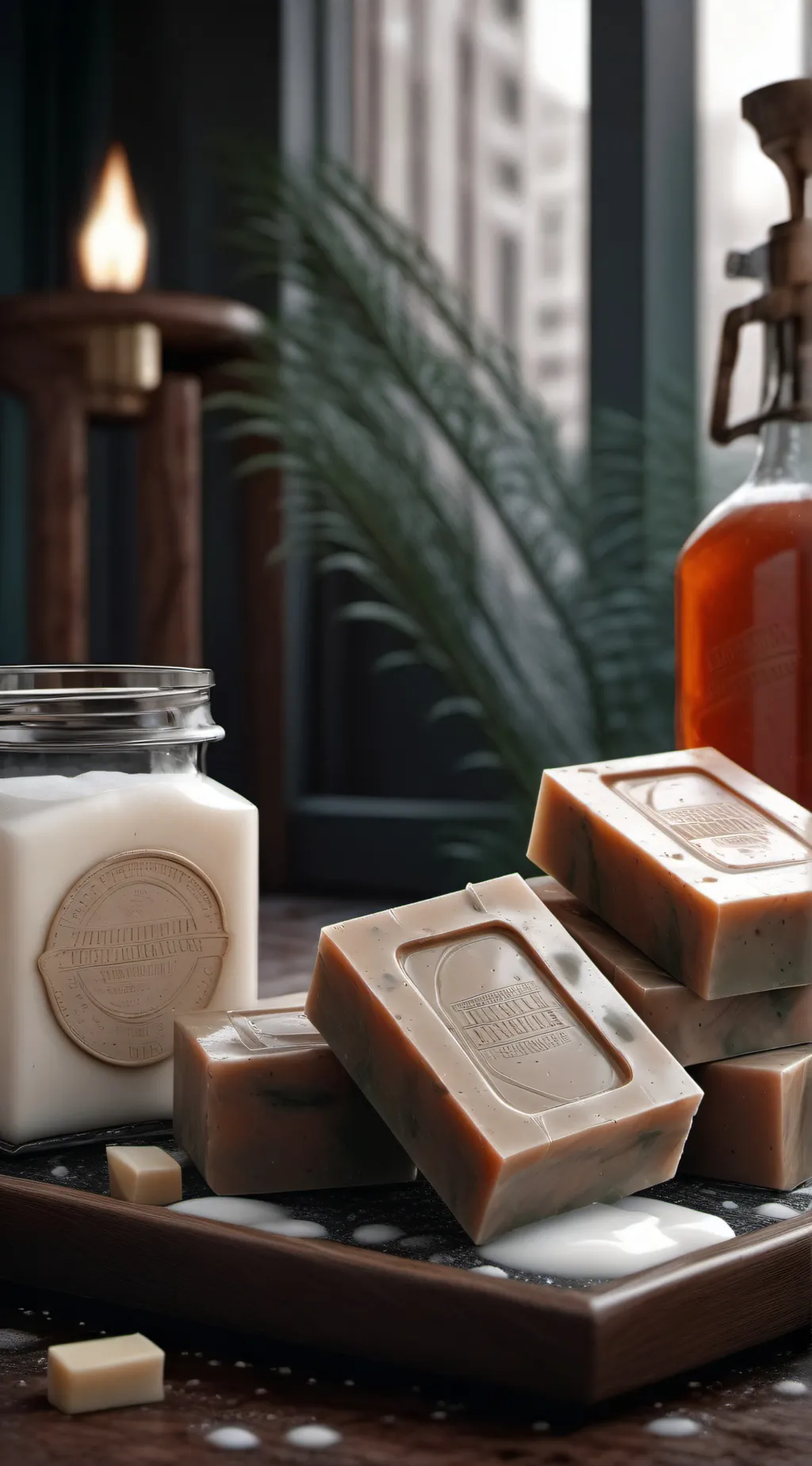 ai character: barsofsoap and jar background