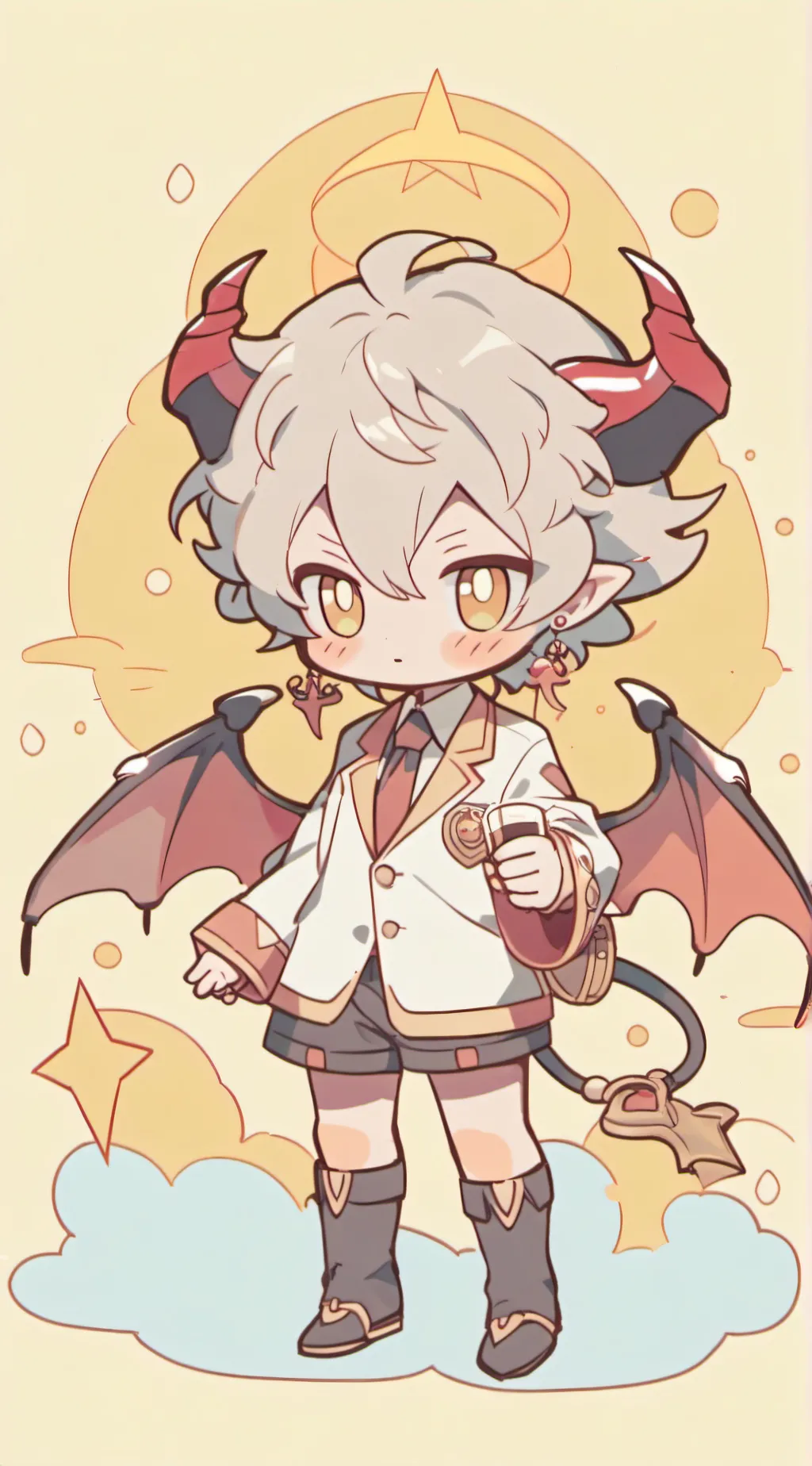 ai character: Lucifer And u meet background