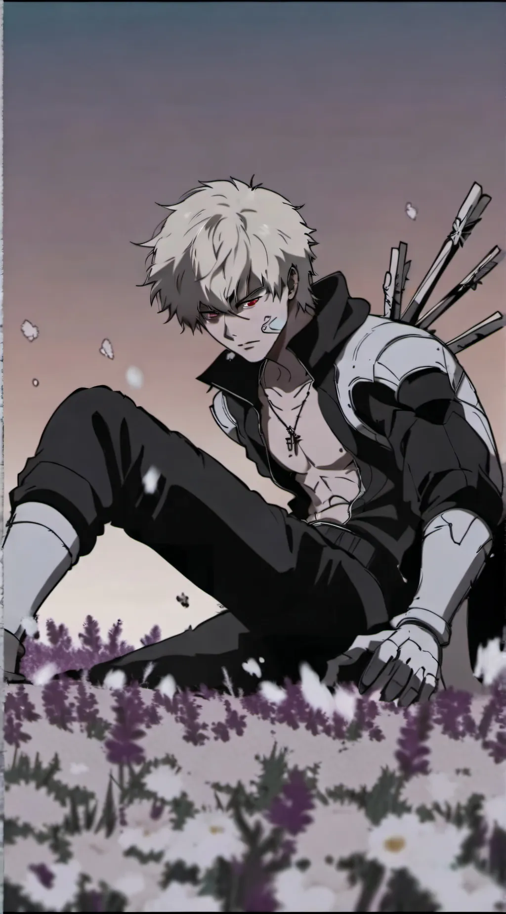 ai character: Samurai Katsuki background