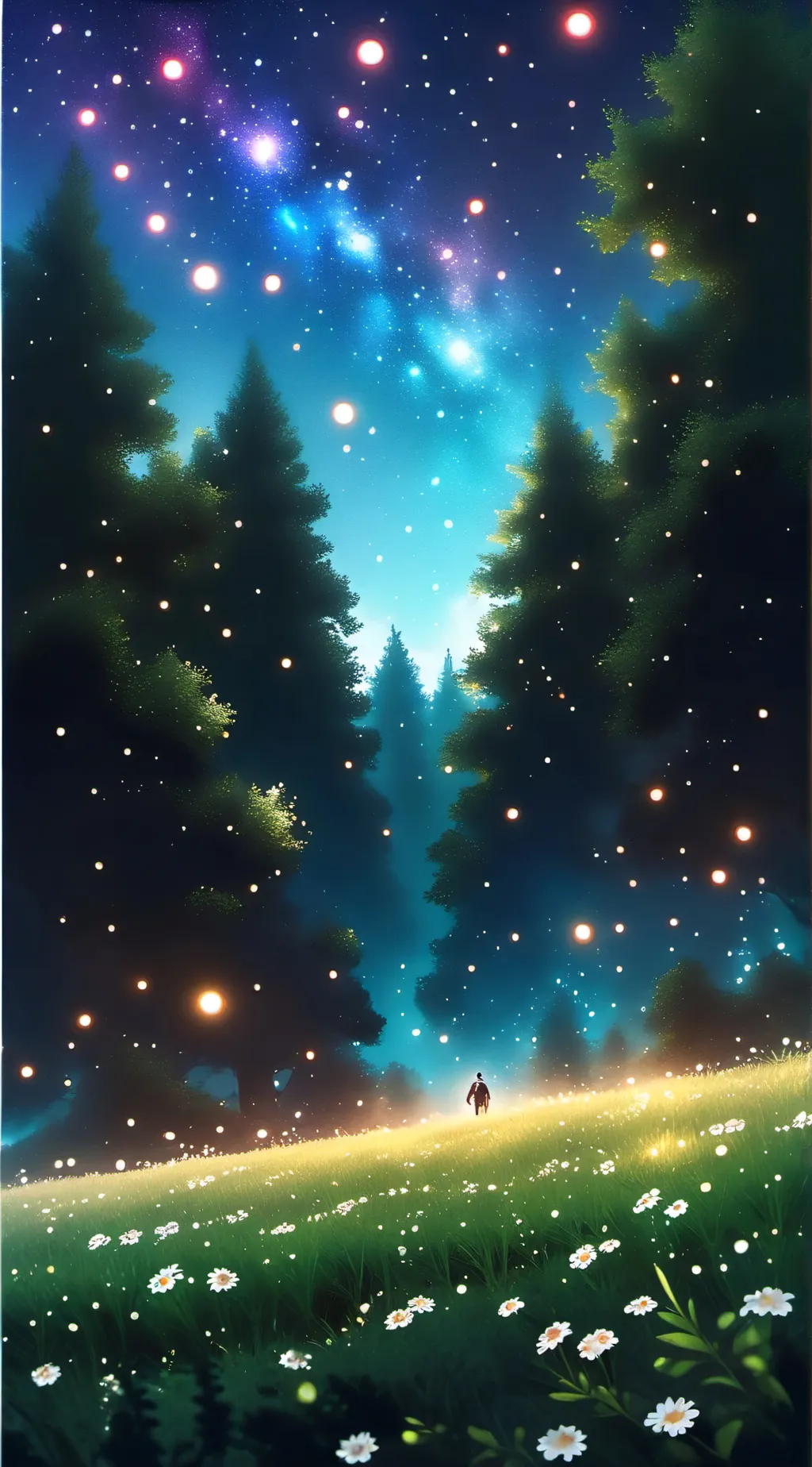 ai character: nice grass background