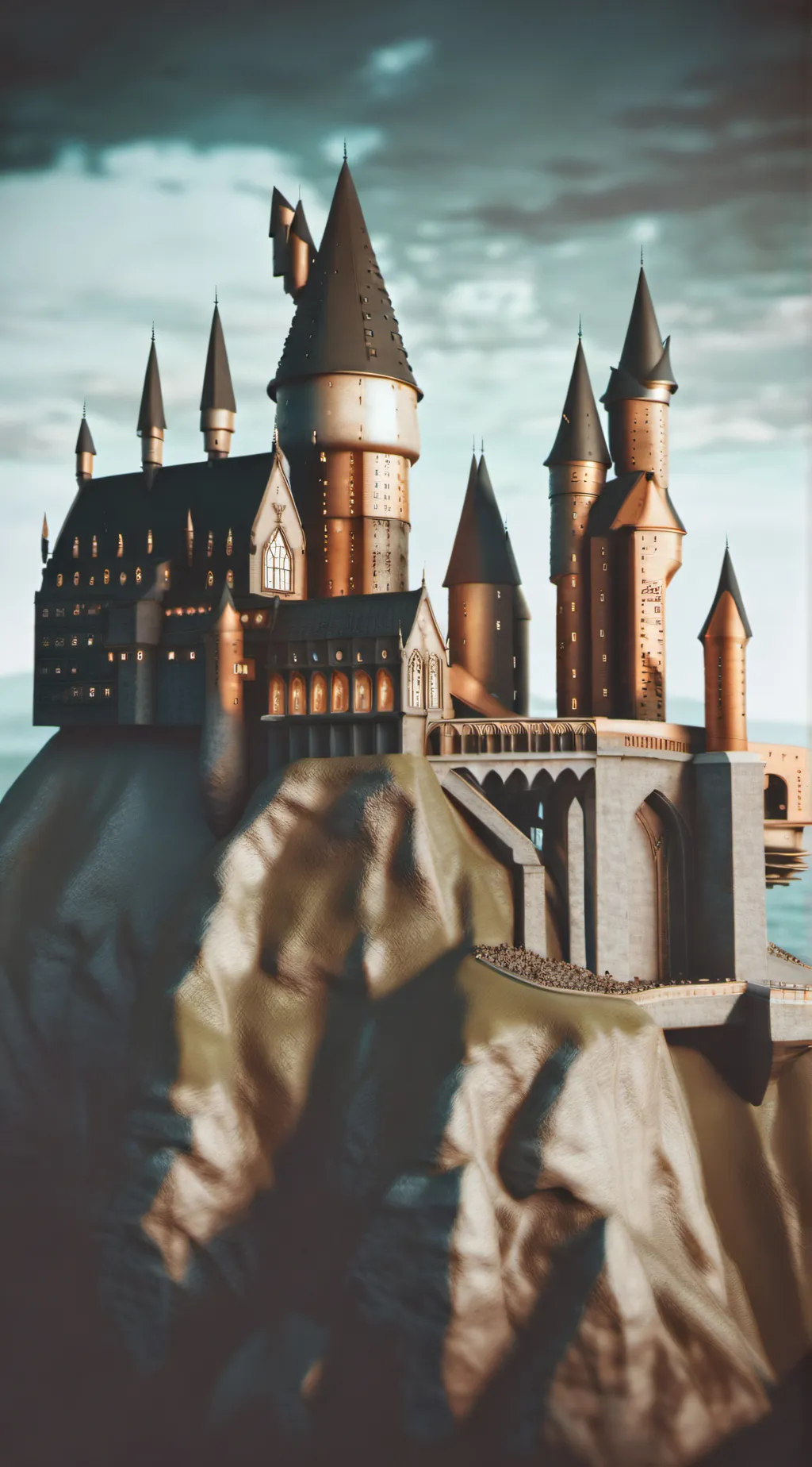 ai character: Hogwarts  background