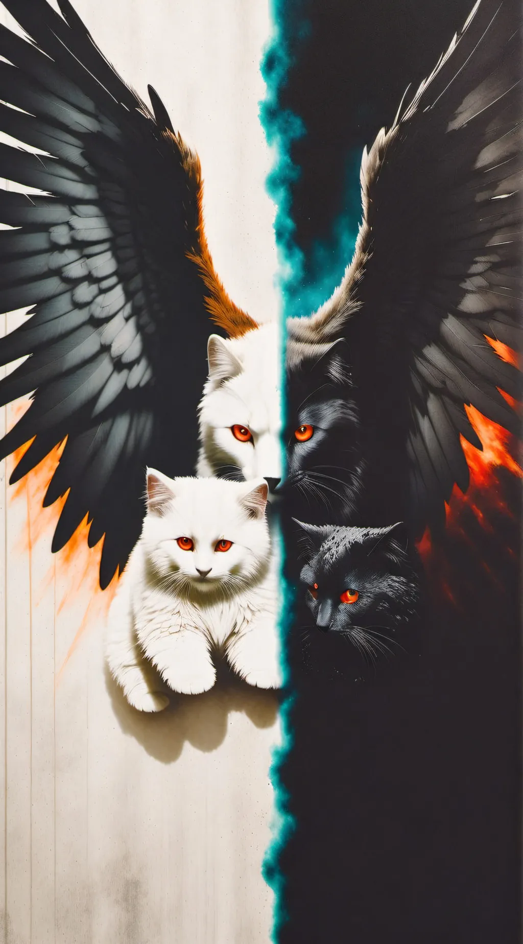 ai character: Hell and Heaven  background