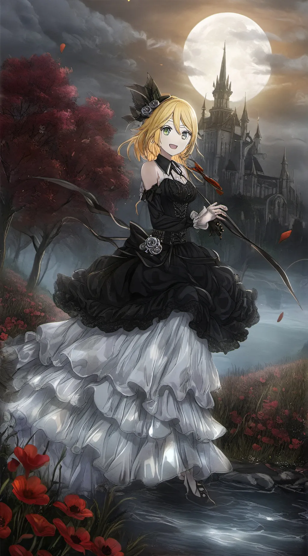 ai character: Kagamine run background