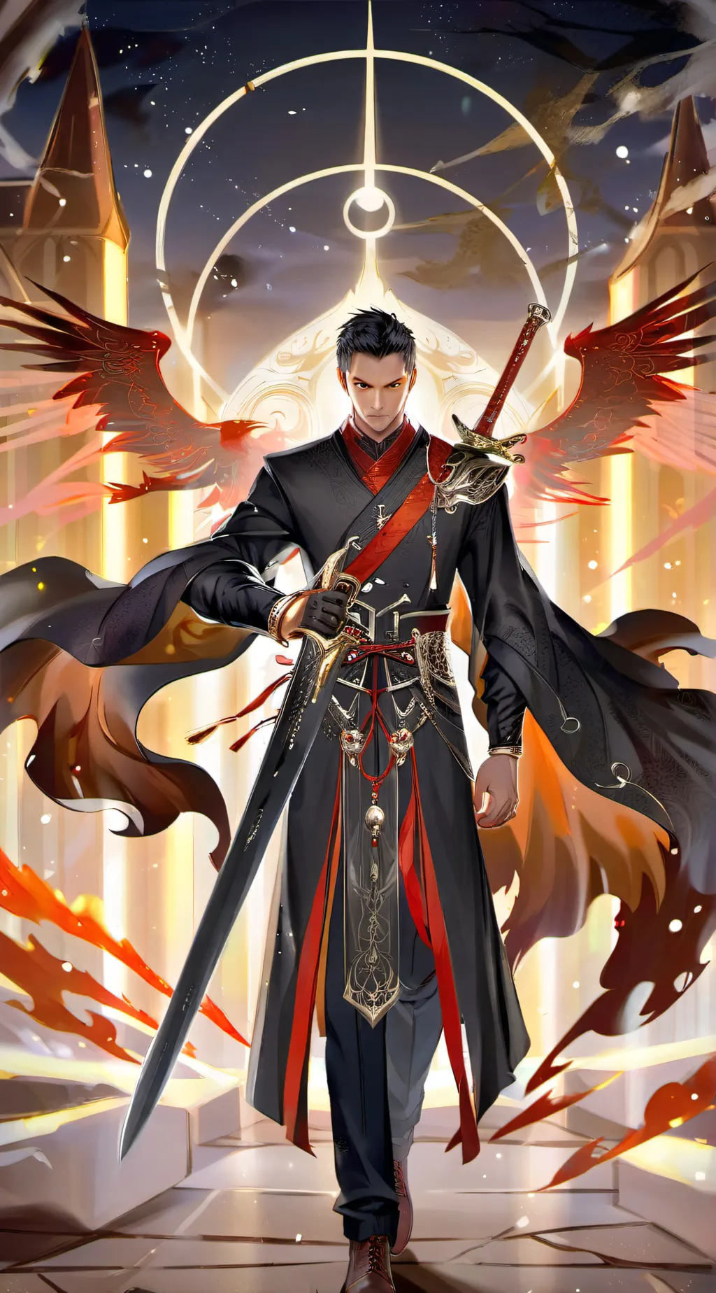 ai character: demon slayer background