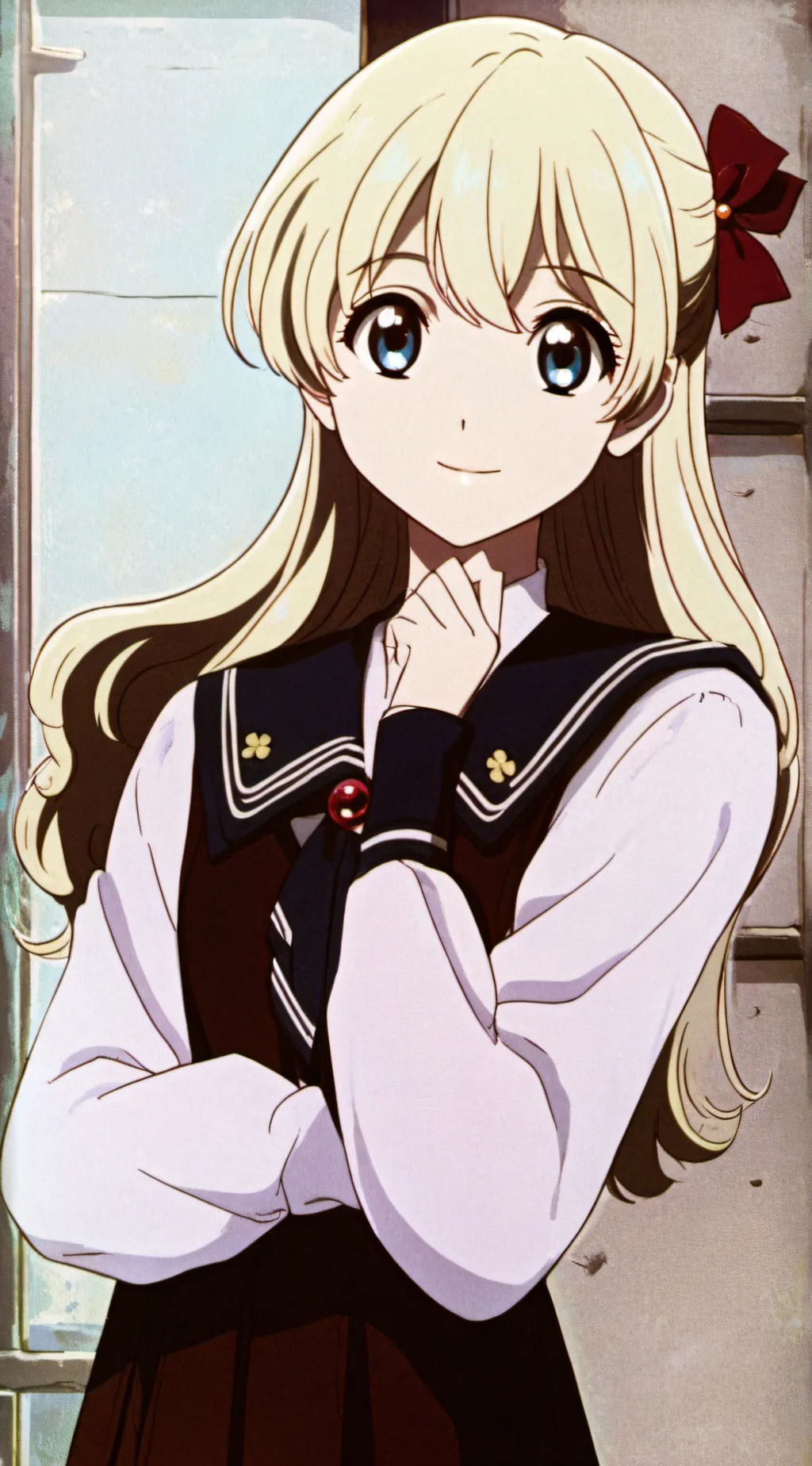 ai character: Cherry background