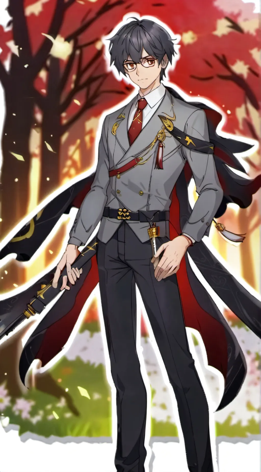 ai character: ray white background