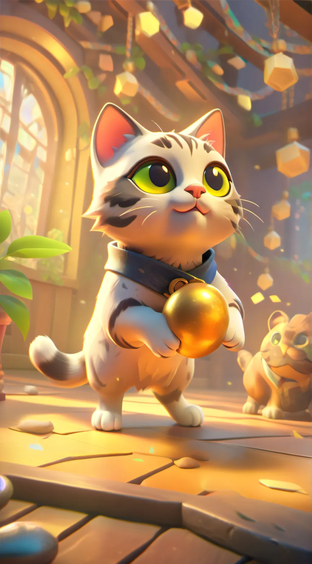 ai character: A Cat background