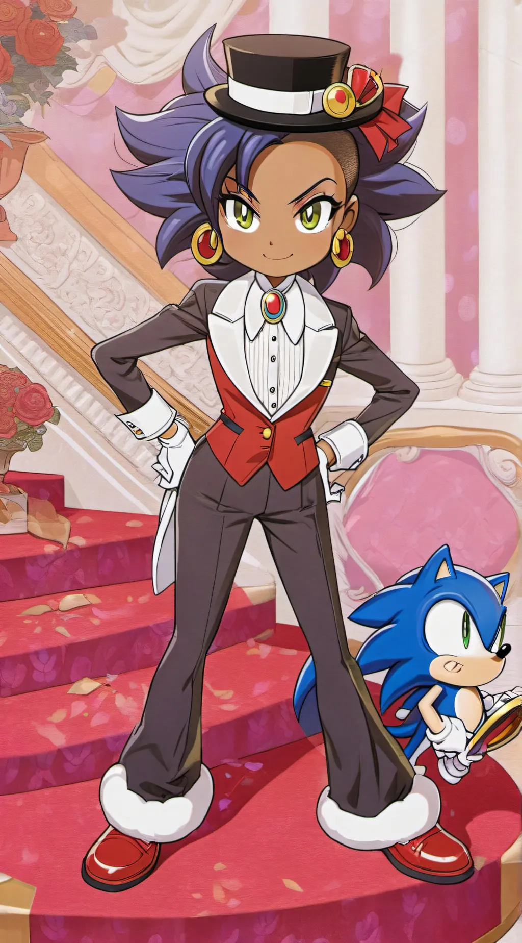 ai character: Lefty Sonic (MM) background