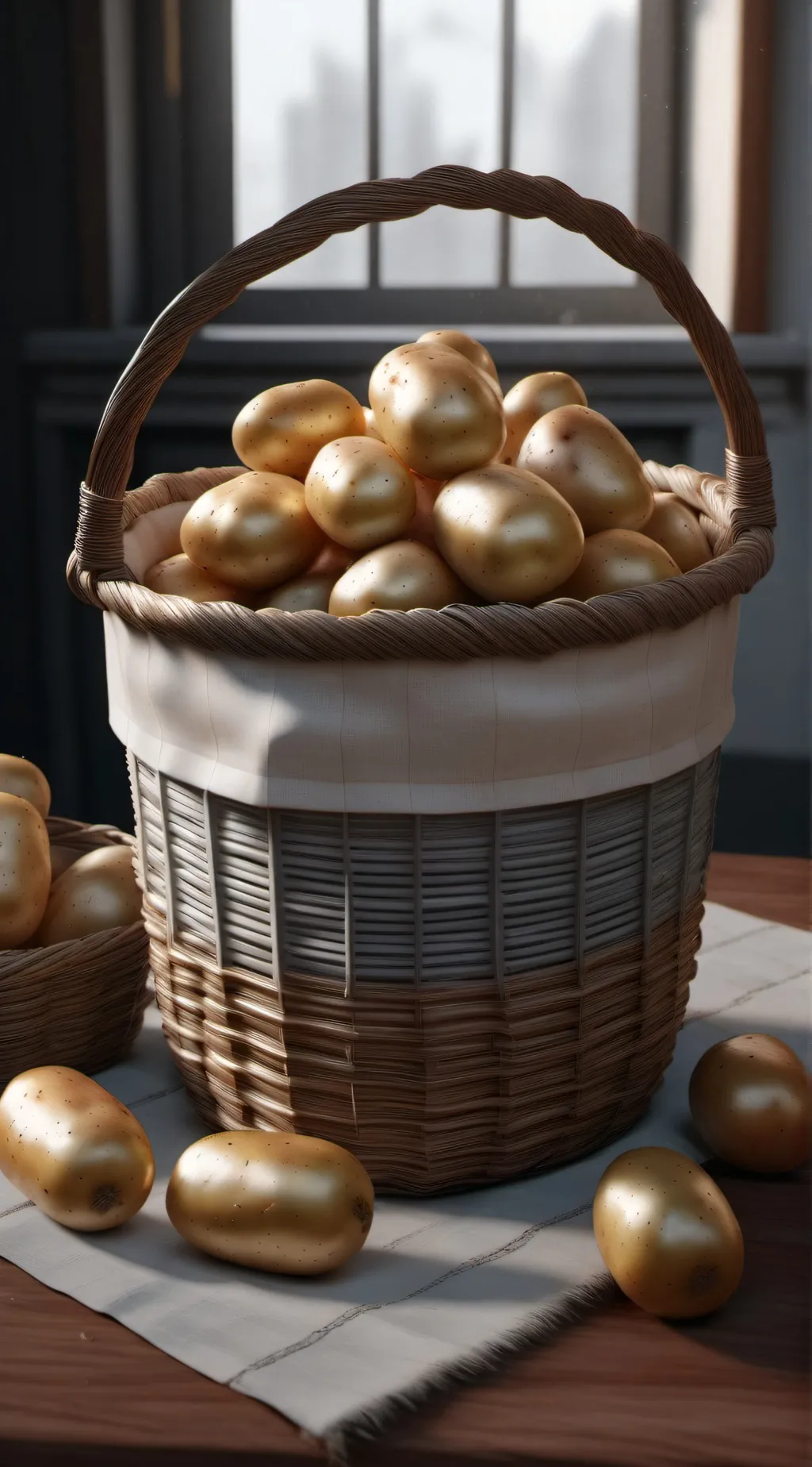 ai character: potatos background