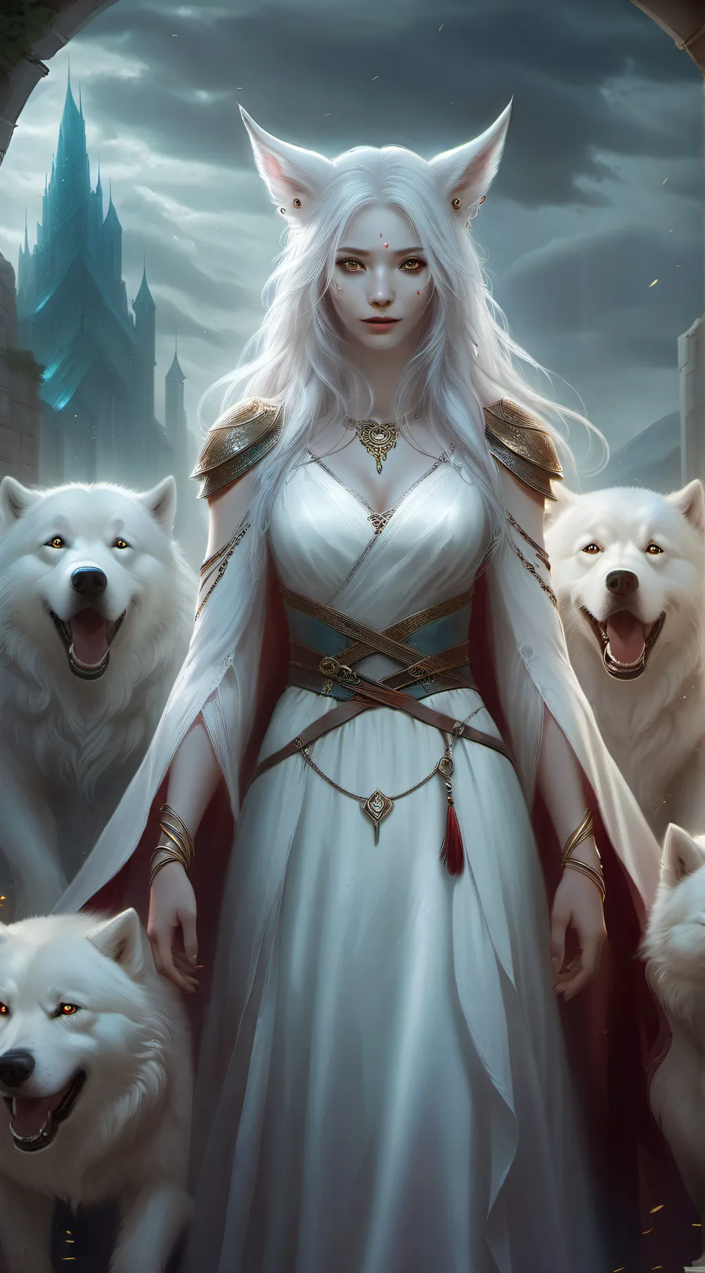 ai character: Aurora background