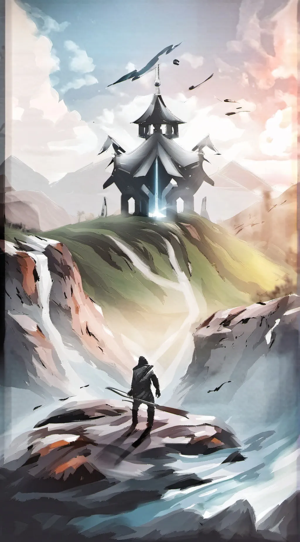 ai character: Skibidi pads war background