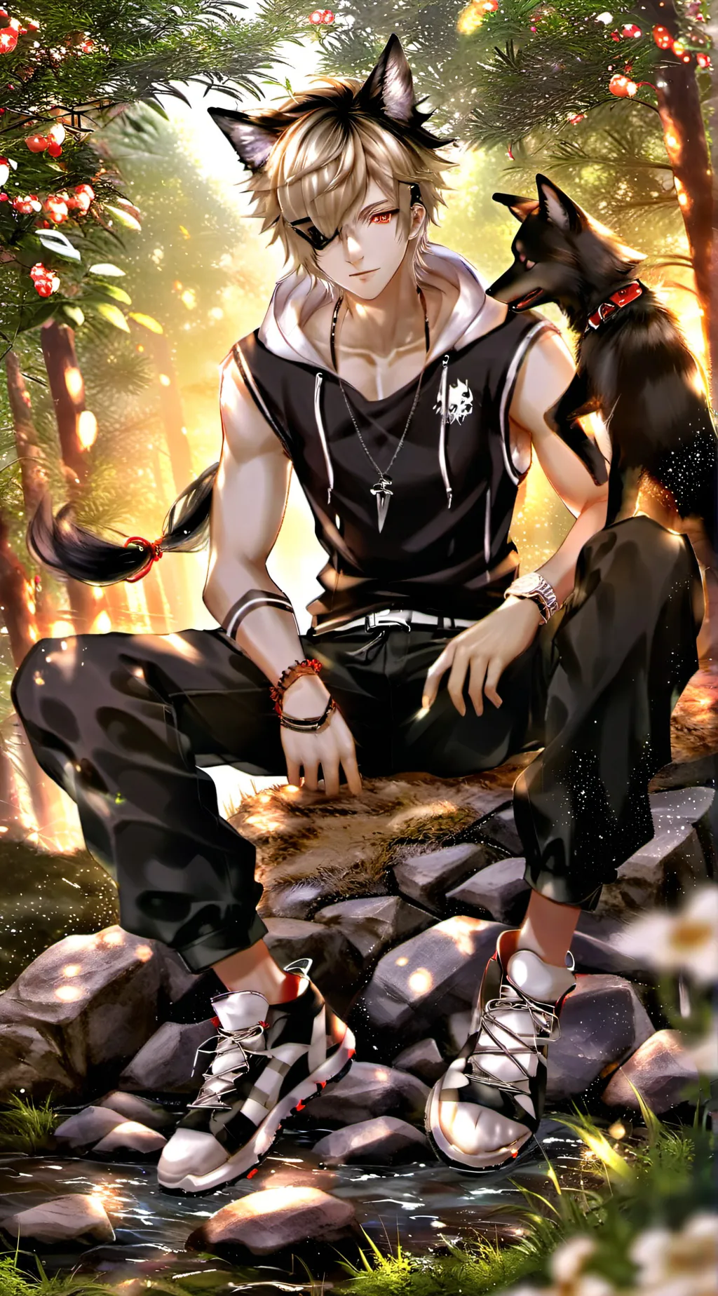 ai character: bkdk animales AU background