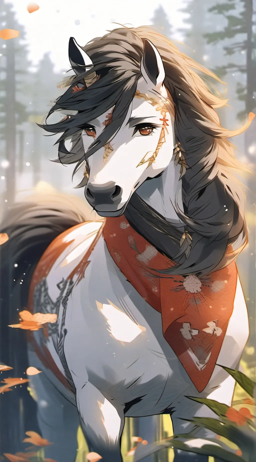 ai character: smarty and foal background