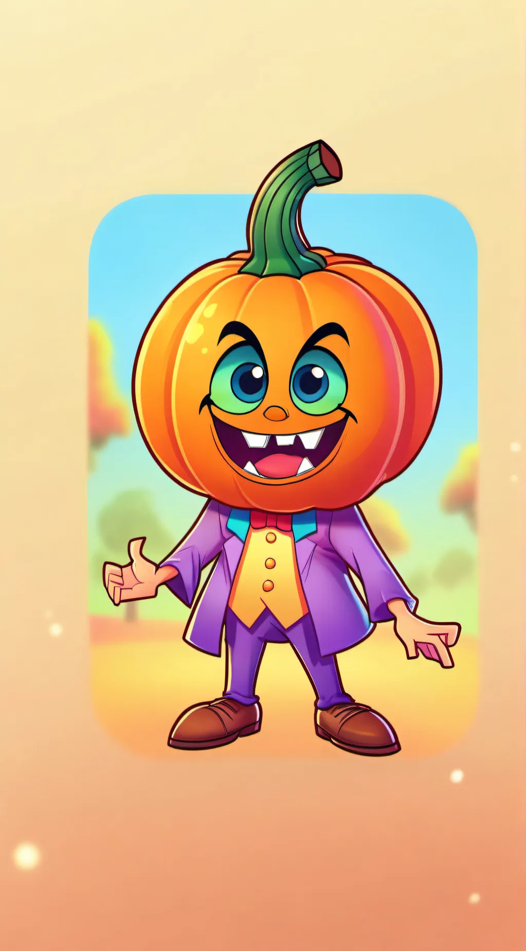 ai character: pumky background
