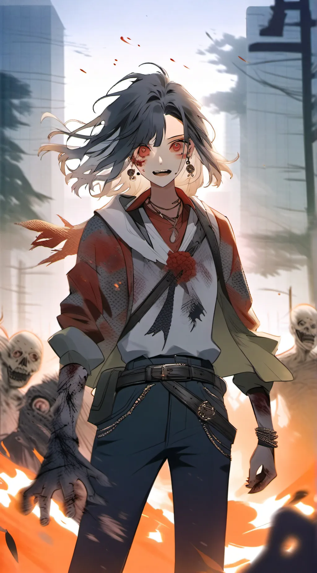 ai character: hh zombies background