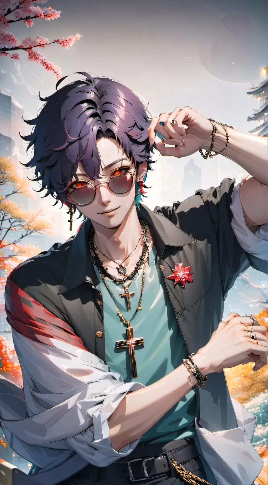 ai character: Firm background