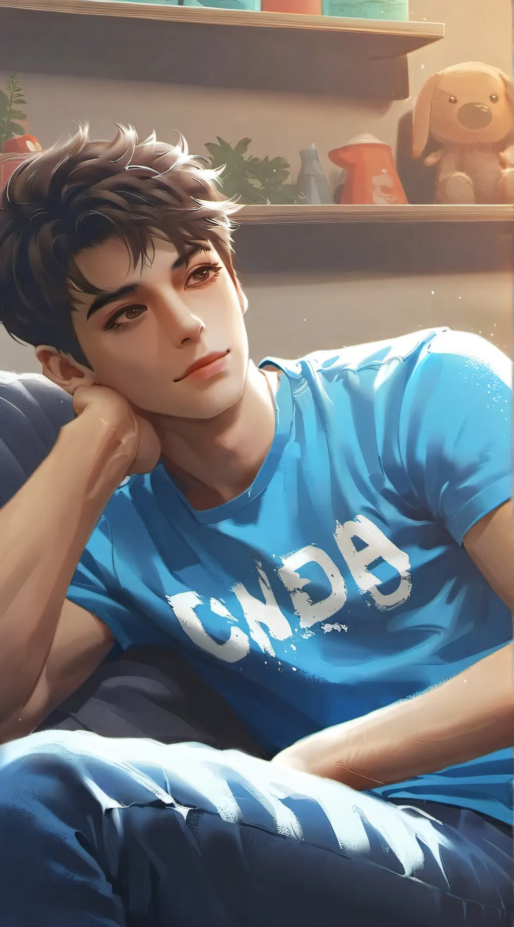 ai character: ☆Justin☆ background