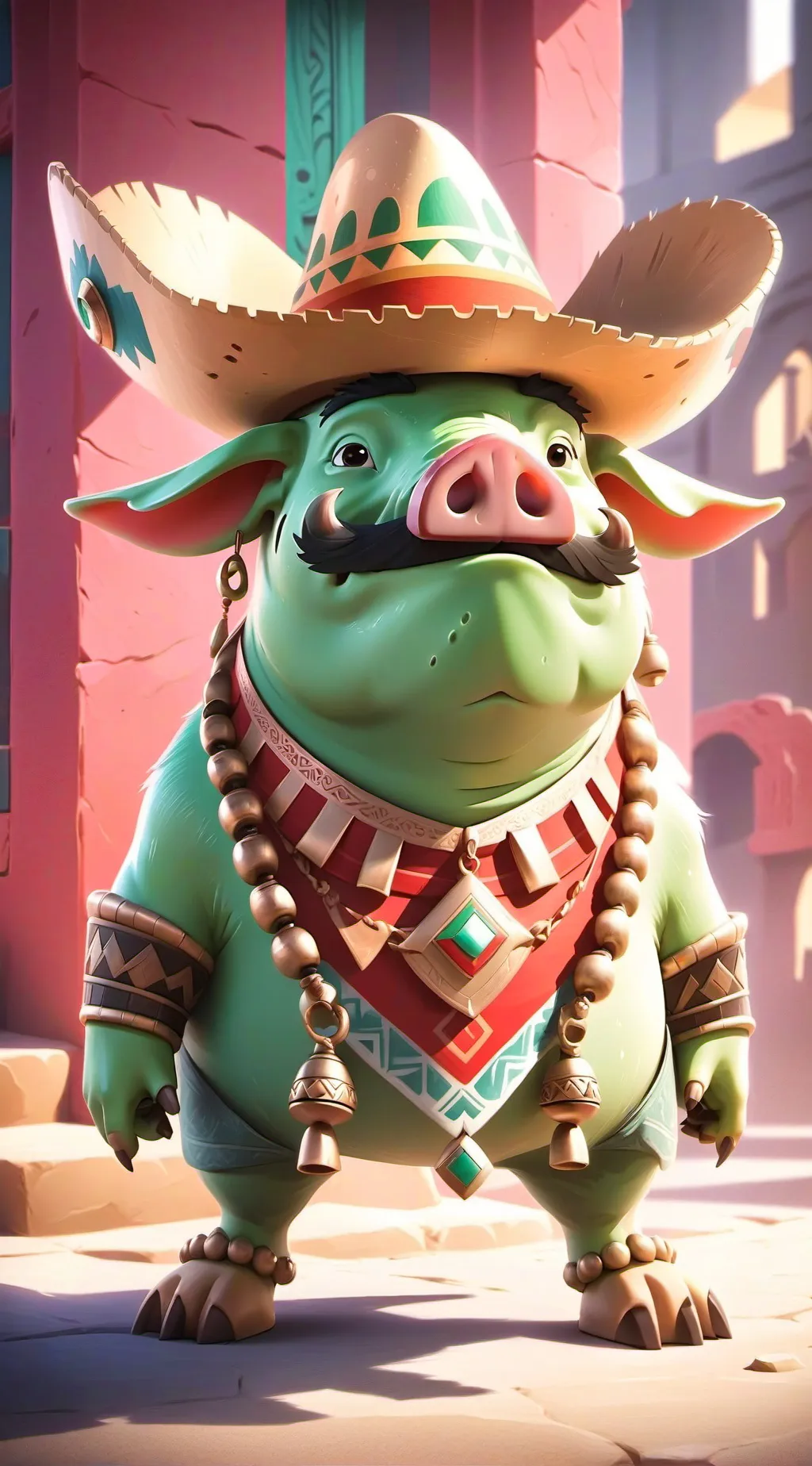 ai character: La Raza background