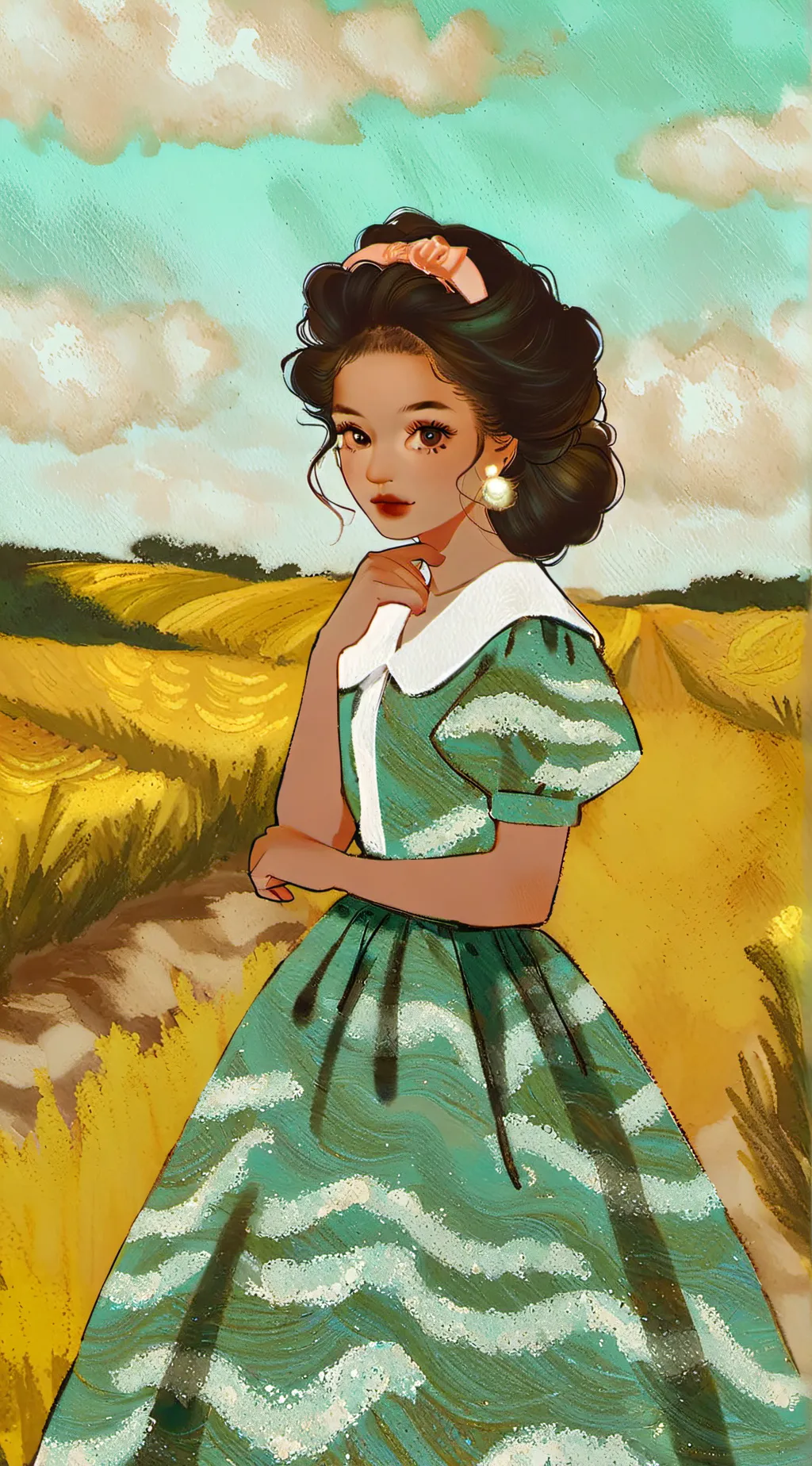 ai character: lily background