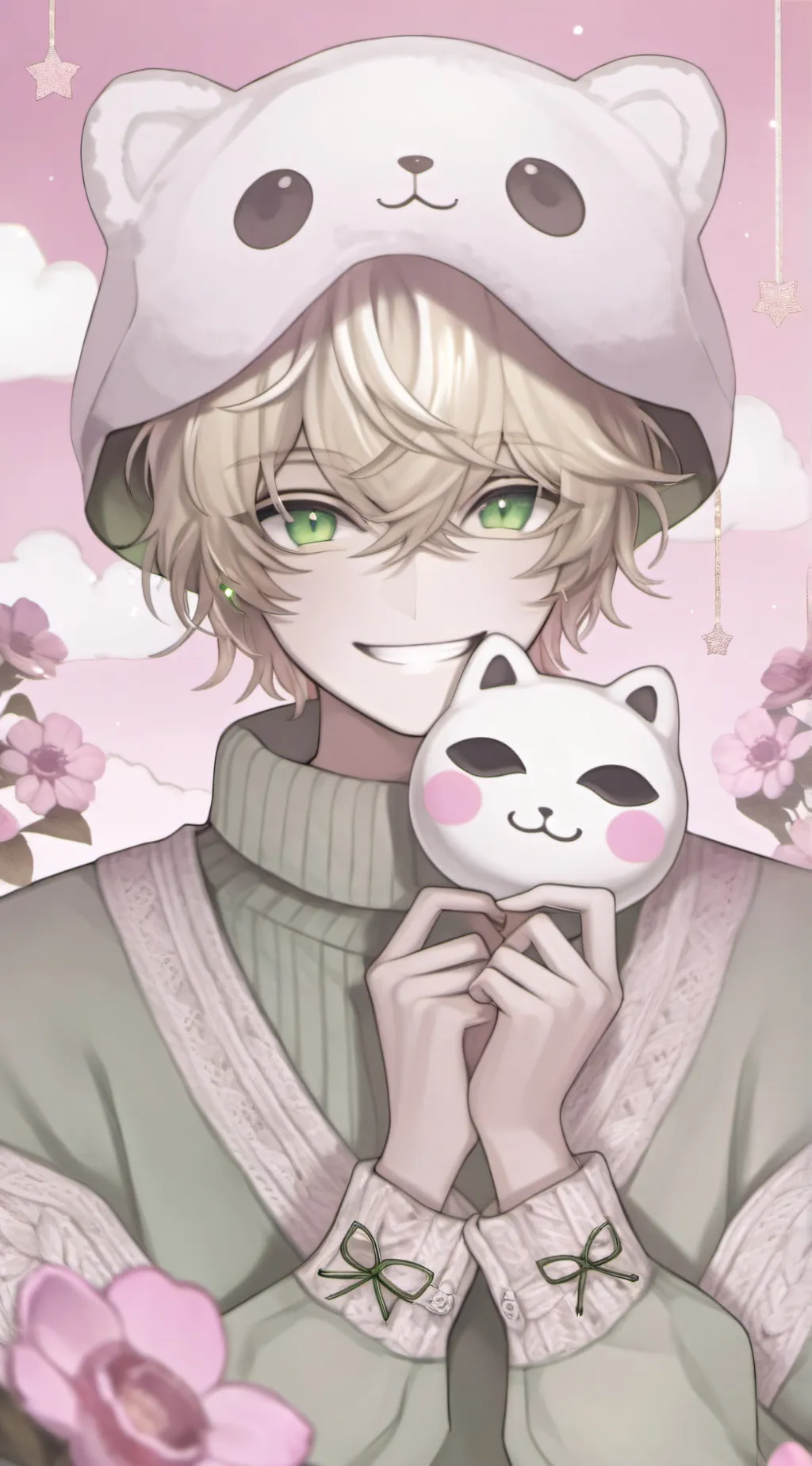 ai character: DSMP💚🪽 background