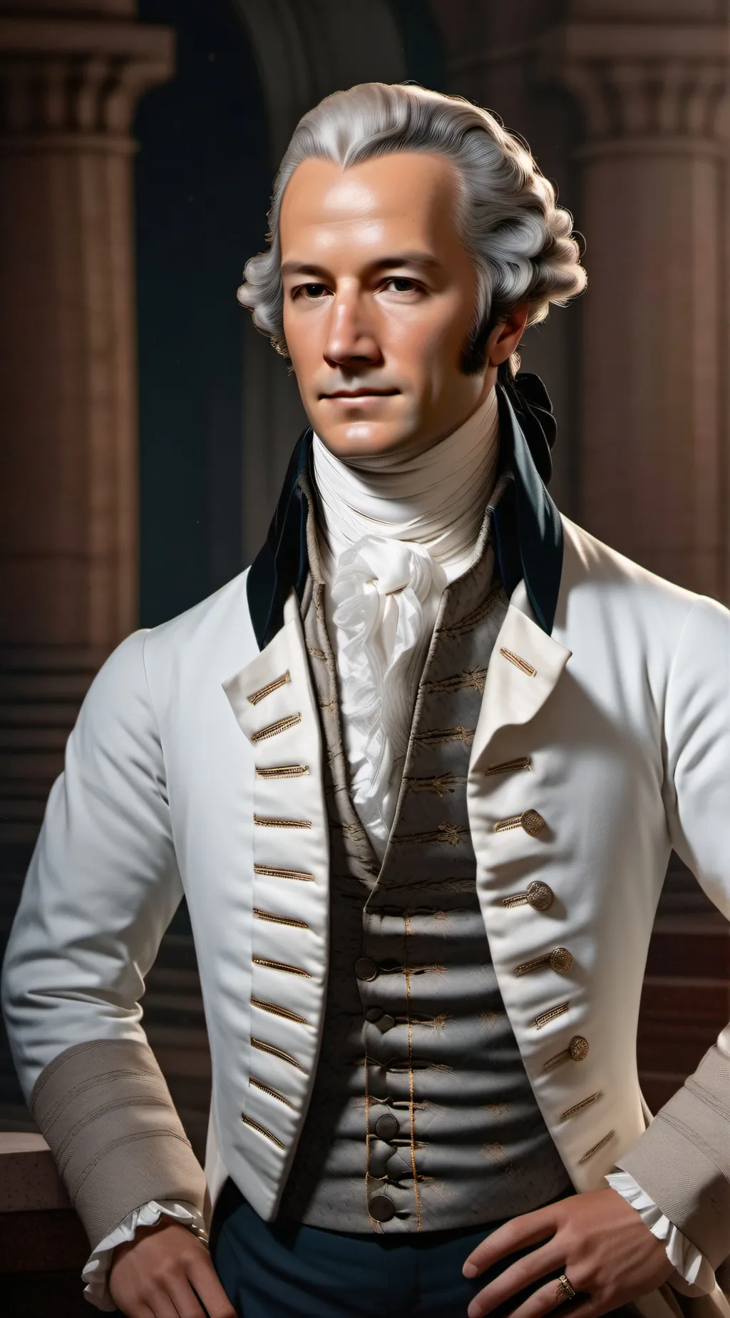 ai character: Alexander Hamilton background