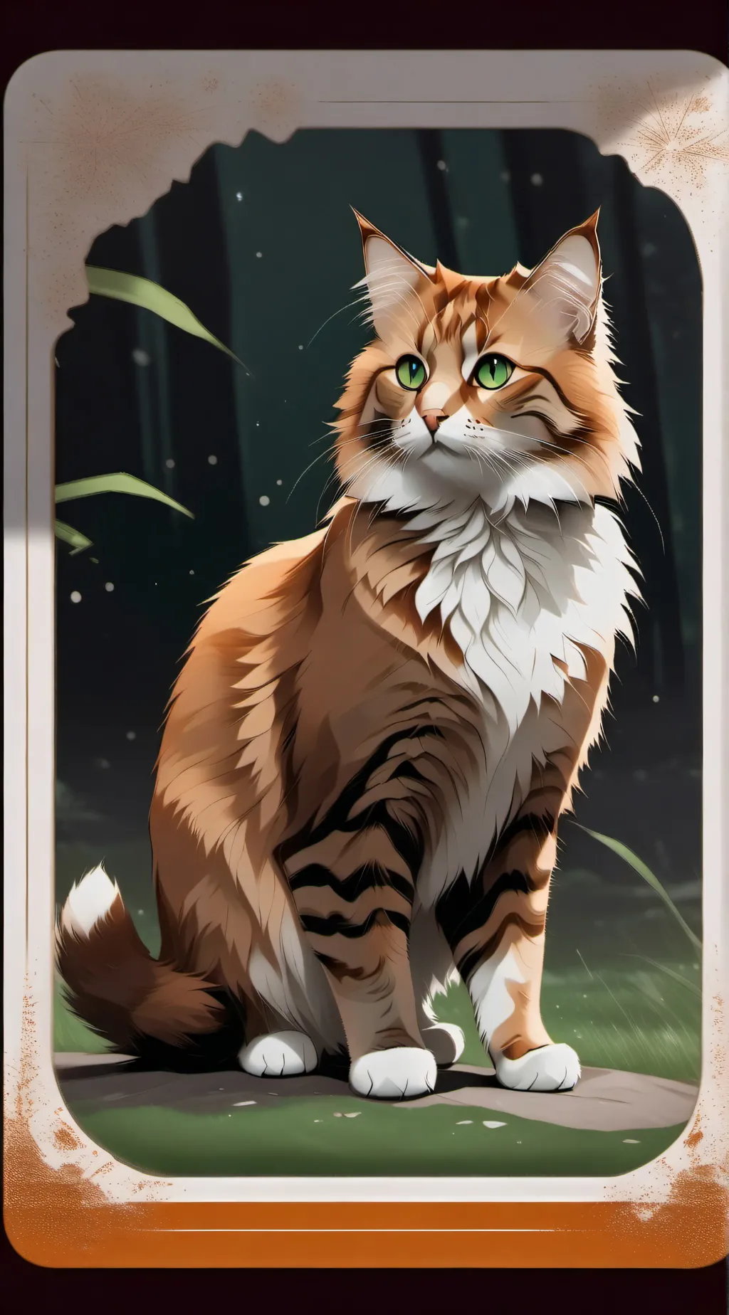 ai character: Ginger ' Flame background