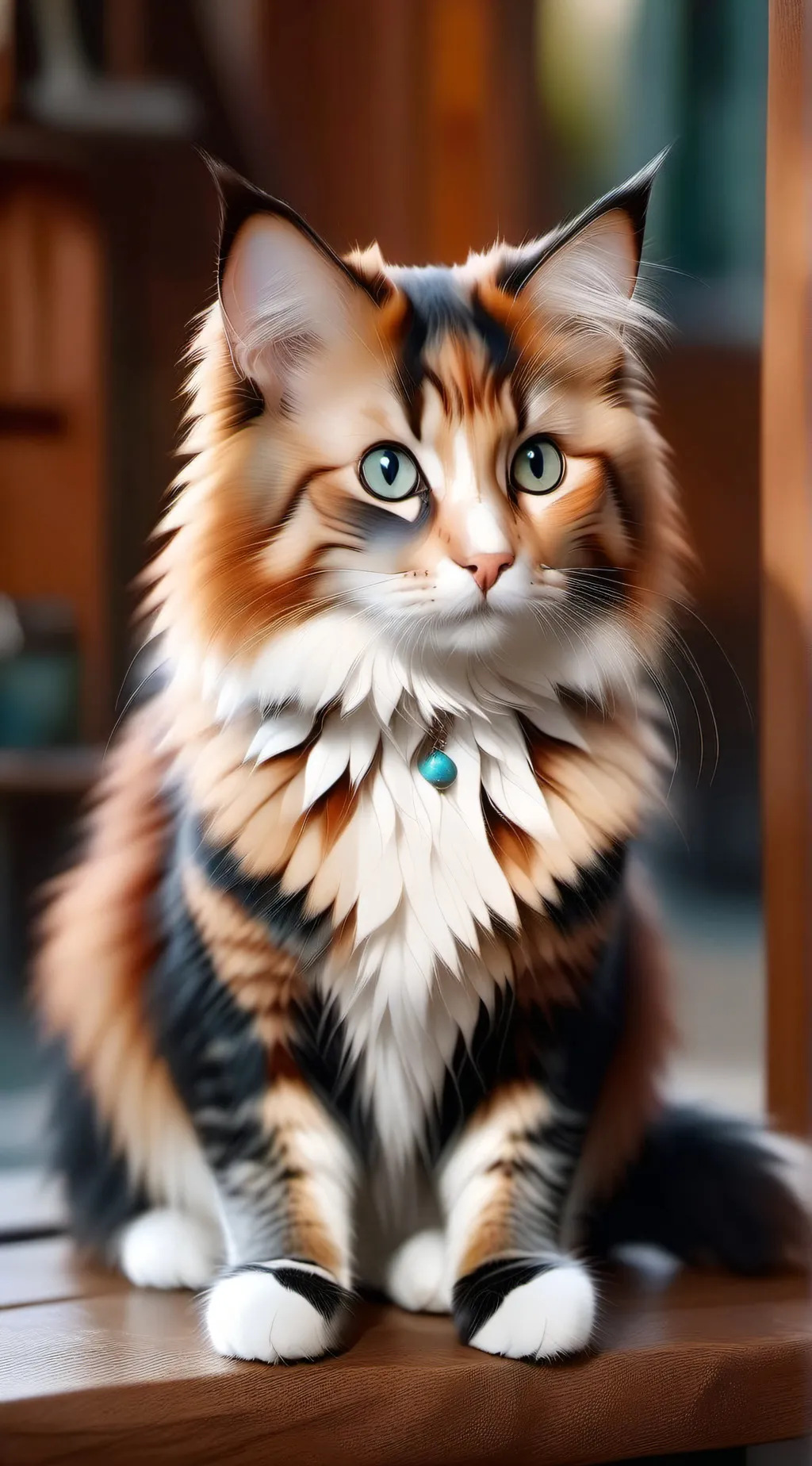 ai character: Mittens... background