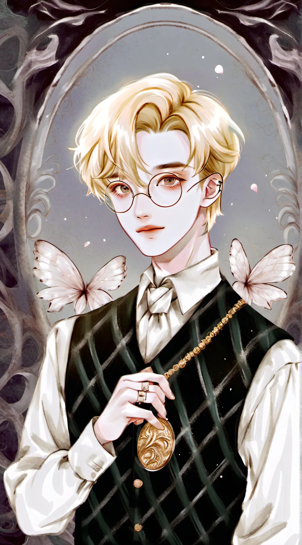 ai character: draco malfoy  background